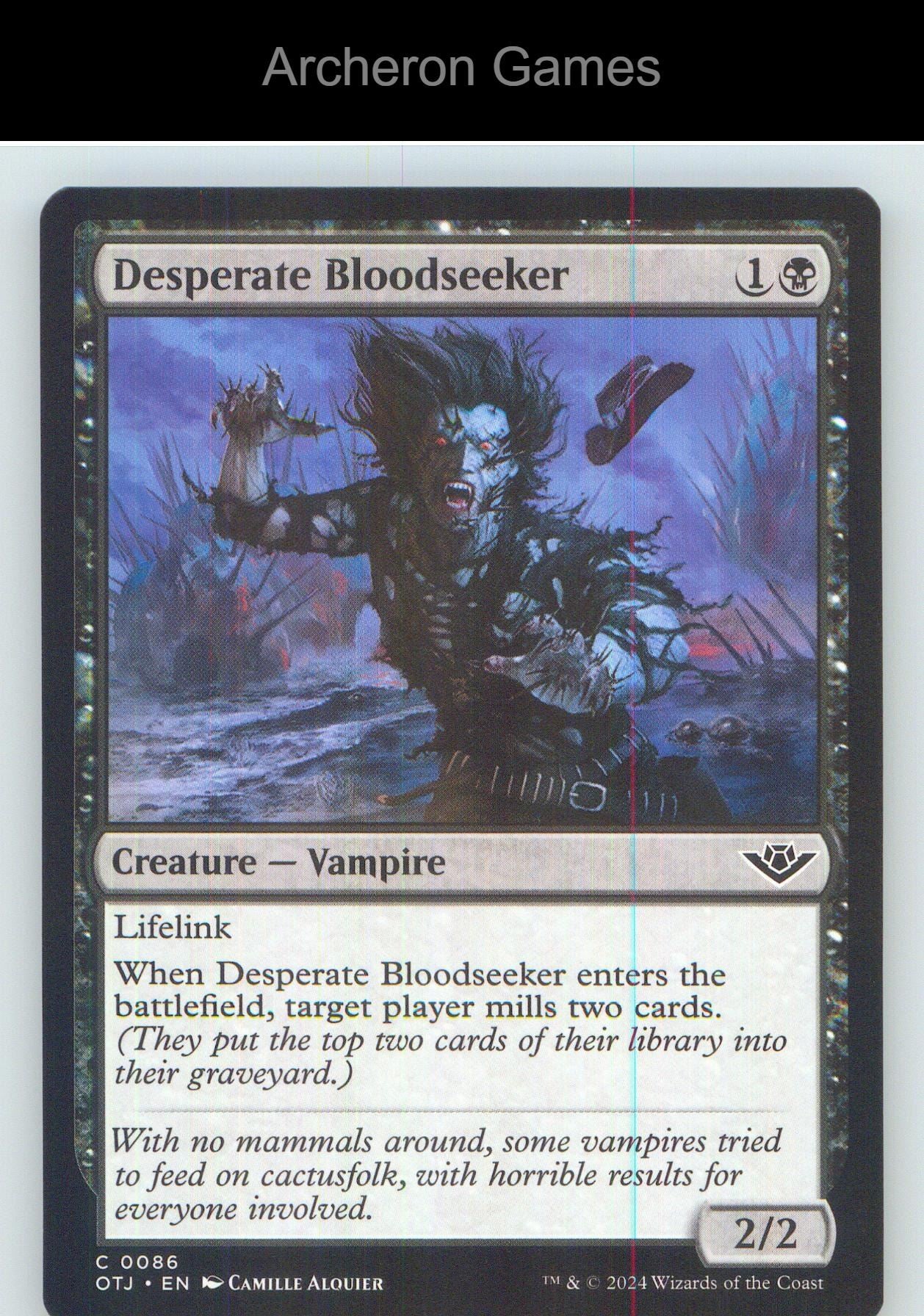 Desperate Bloodseeker OTJ 86 C MTG Card NM/EX+