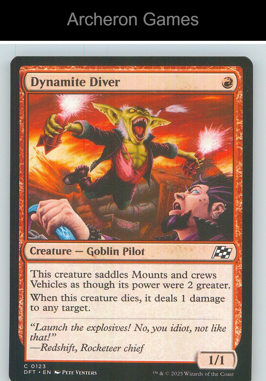 Dynamite Diver DFT 123 C MTG Card NM/EX+