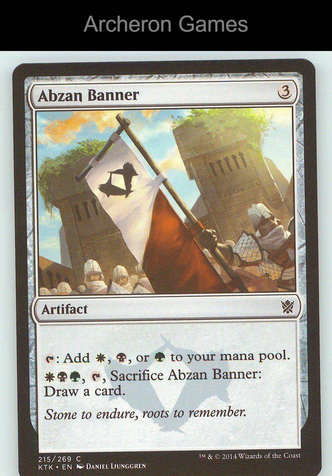 Abzan Banner KTK 215 C MTG Card NM/EX+