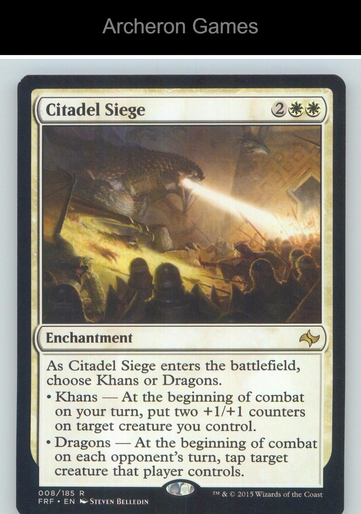 Citadel Siege FRF 8 R MTG Card NM/EX+