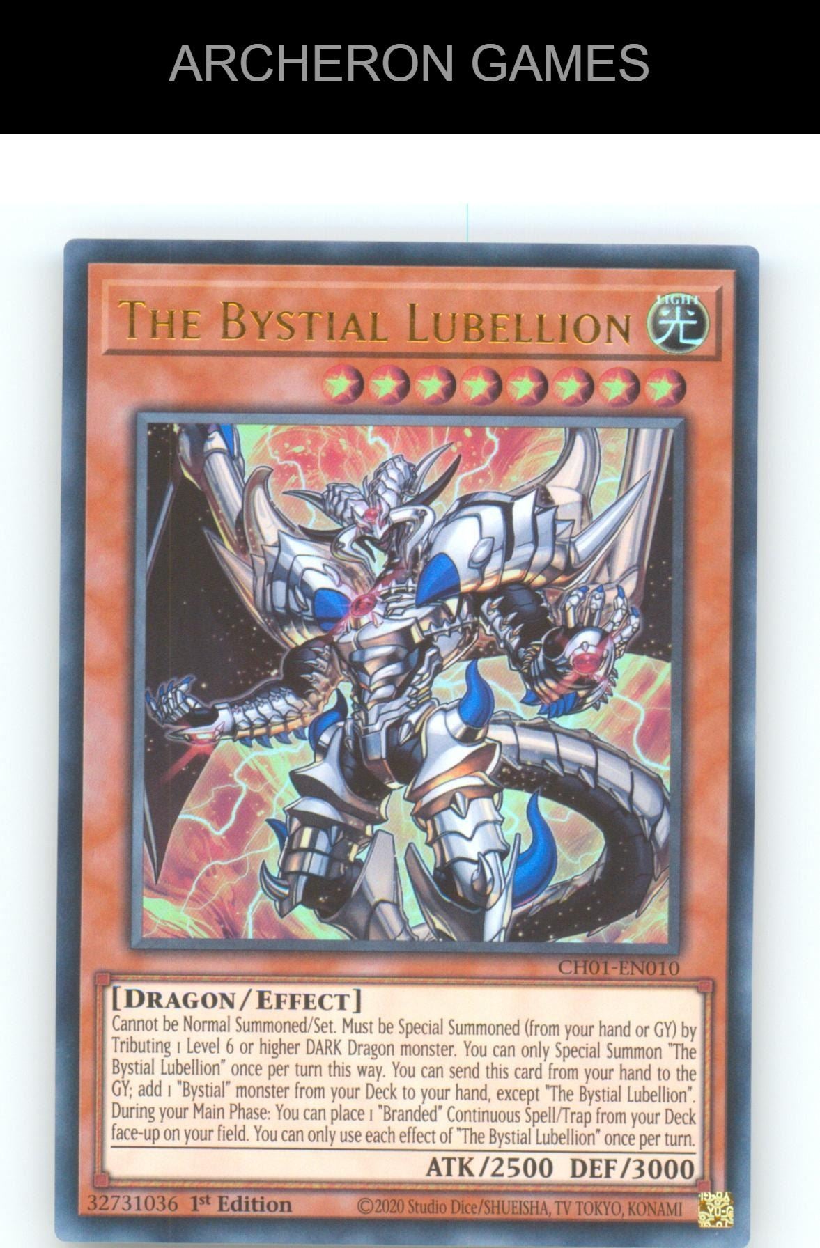 The Bystial Lubellion Ultra Rare YUGIOH Card 1st Edition