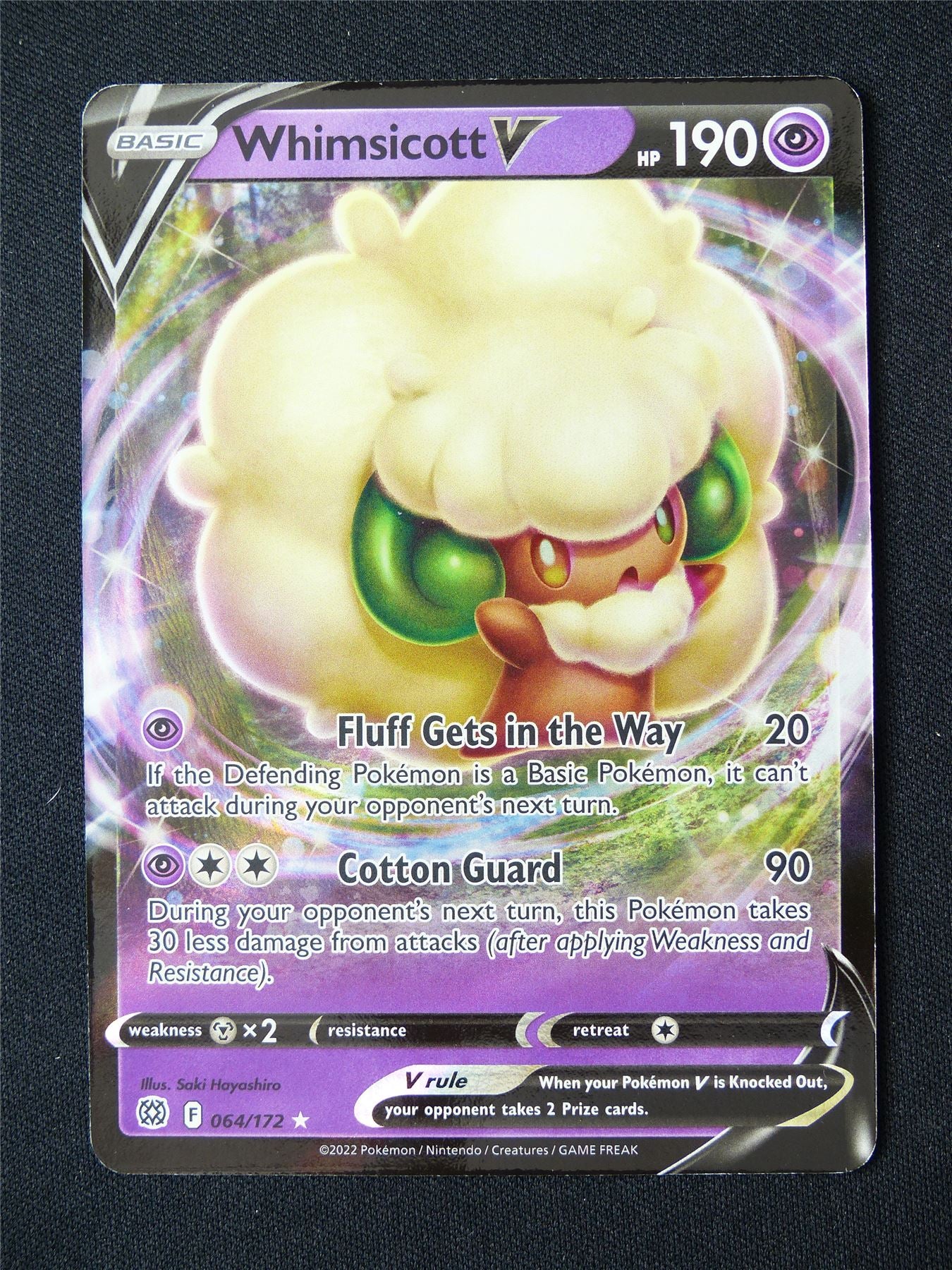 Whimsicott V 064/172 Holo - pokemon Card #8YE