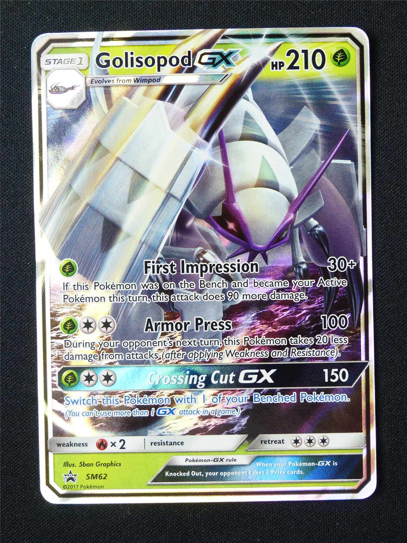 Golisopod GX SM64 Promo Holo - Pokemon Card #6VK