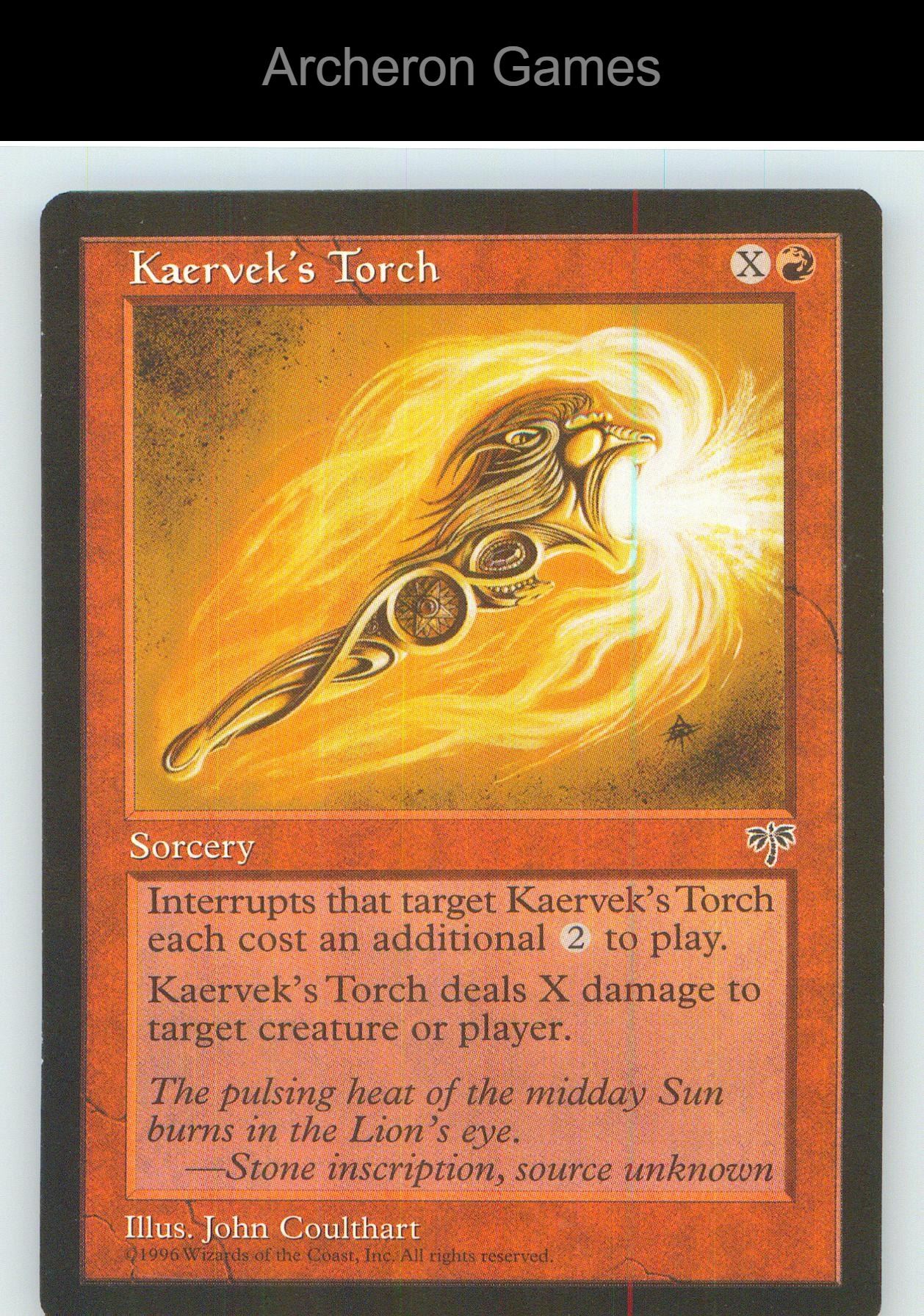 Kaervek's Torch MIR C MTG Card NM/EX+