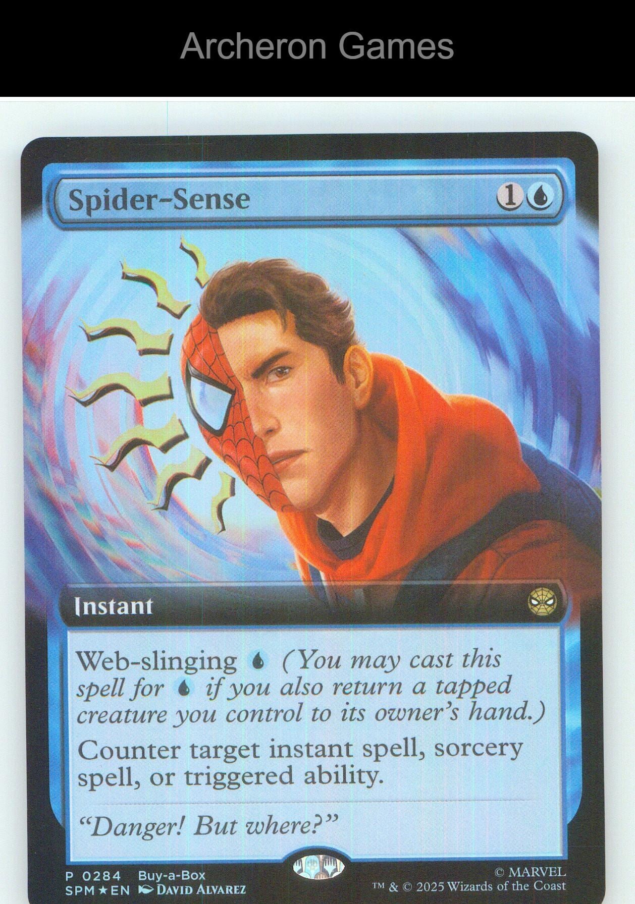 Spider-Sense (Extended Art) 284 P MTG Card NM/EX+ Foil