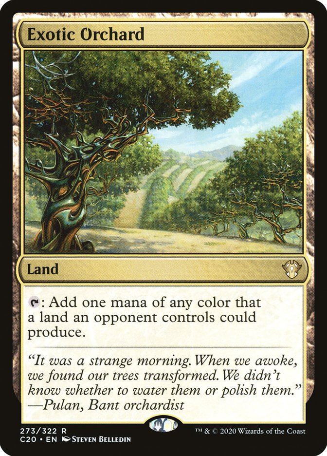 Mtg: C20 : Exotic Orchard - - NM