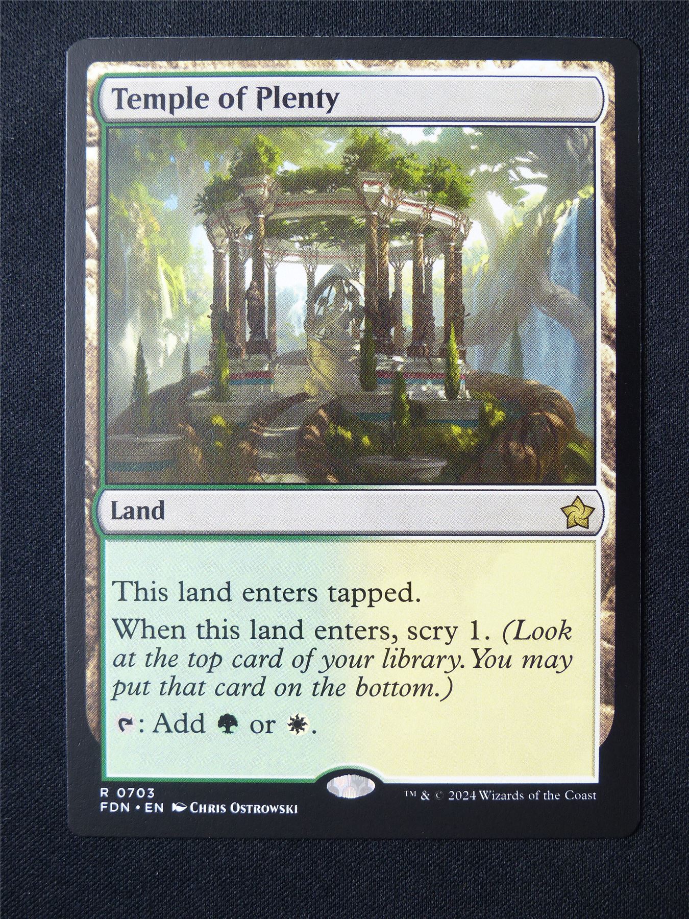 Temple of Plenty - FDN - Mtg Card #5AL
