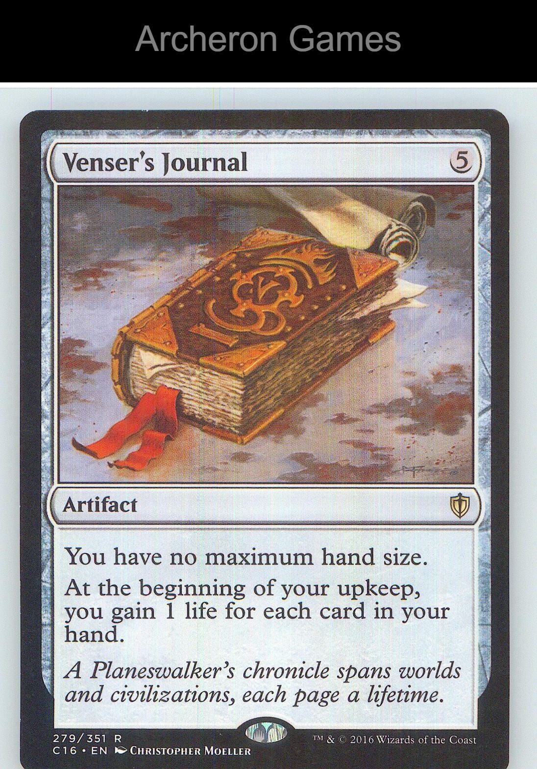 Venser's Journal C16 279 R MTG Card NM/EX+