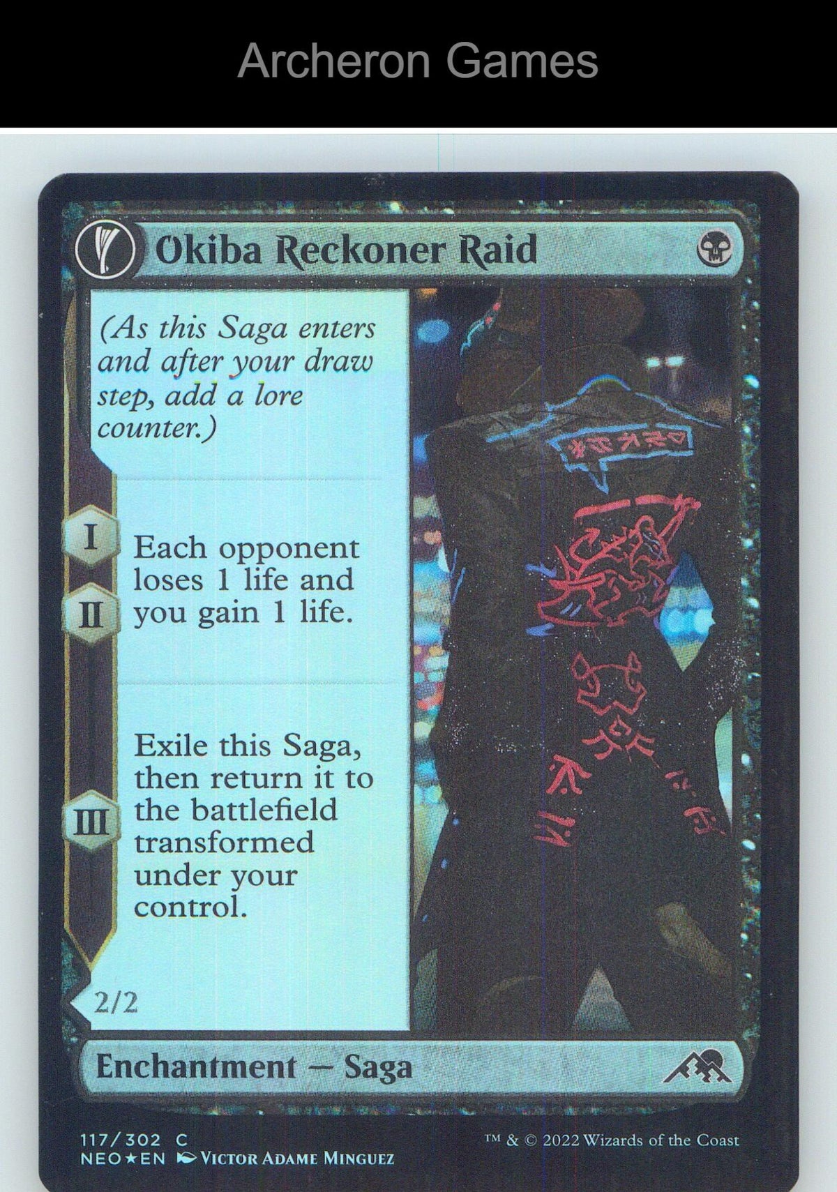 Okiba Reckoner Raid NEO 117 C MTG Card NM/EX+ Foil