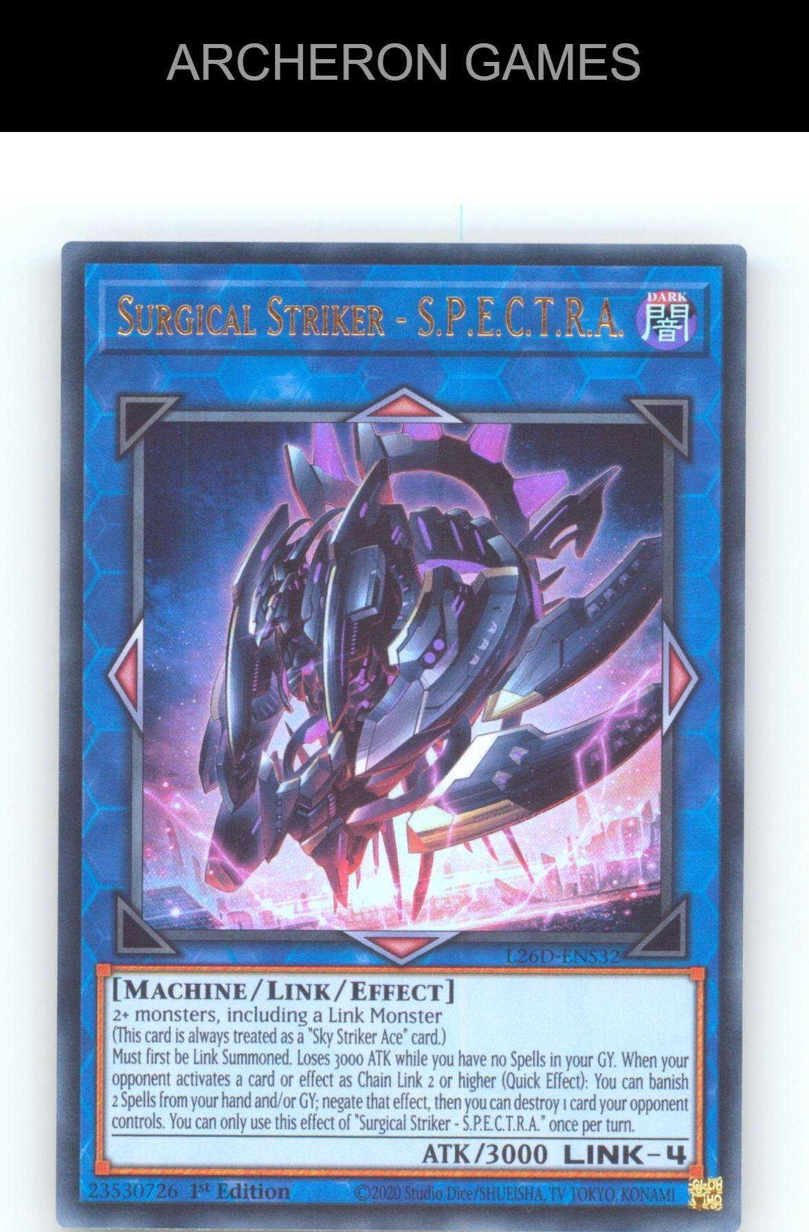 Surgical Striker - S.P.E.C.T.R.A. Ultra Rare YUGIOH Card 1st Edition