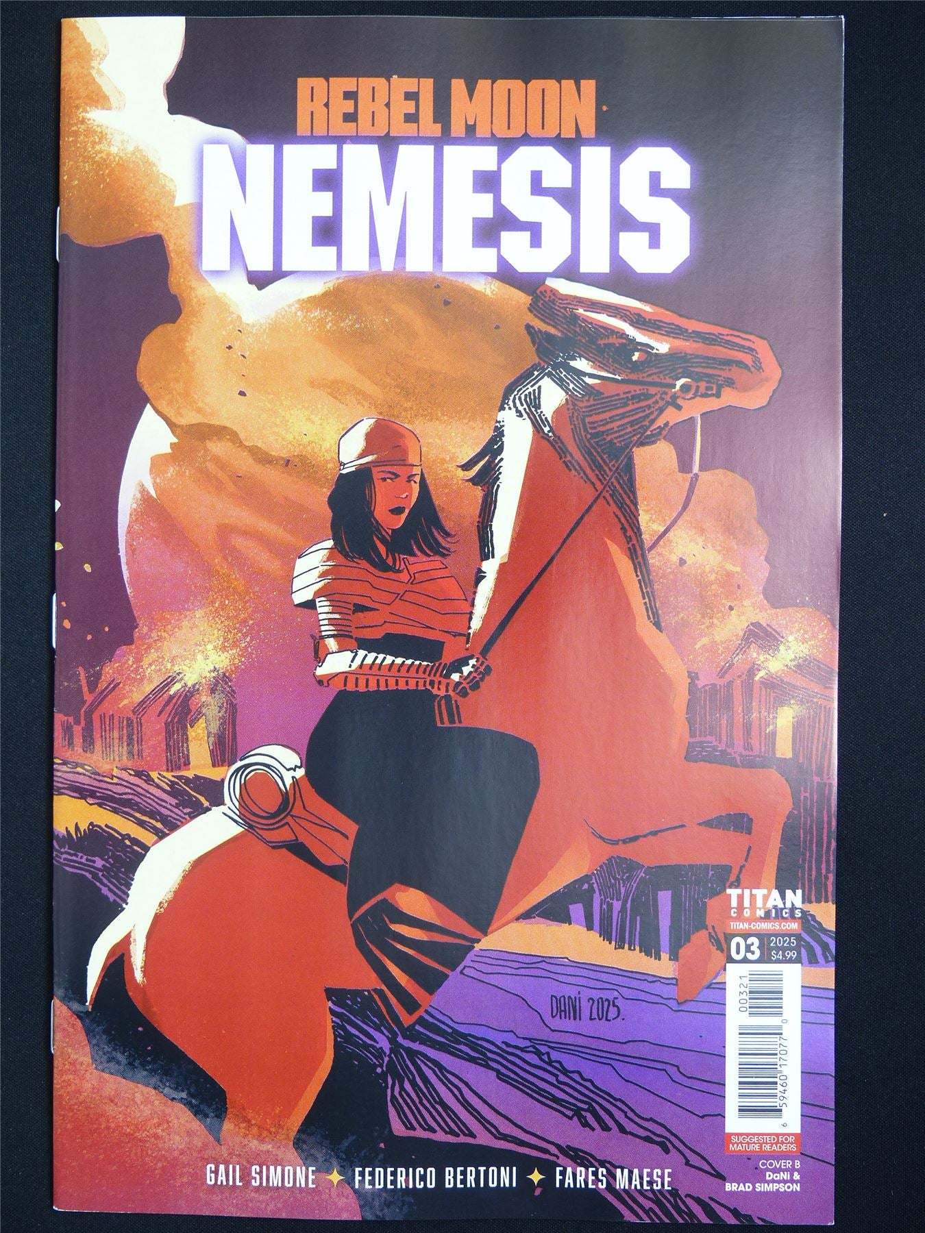 REBEL Moon: Nemesis #3 Variant - Oct 2025 Titan Comic #56Q