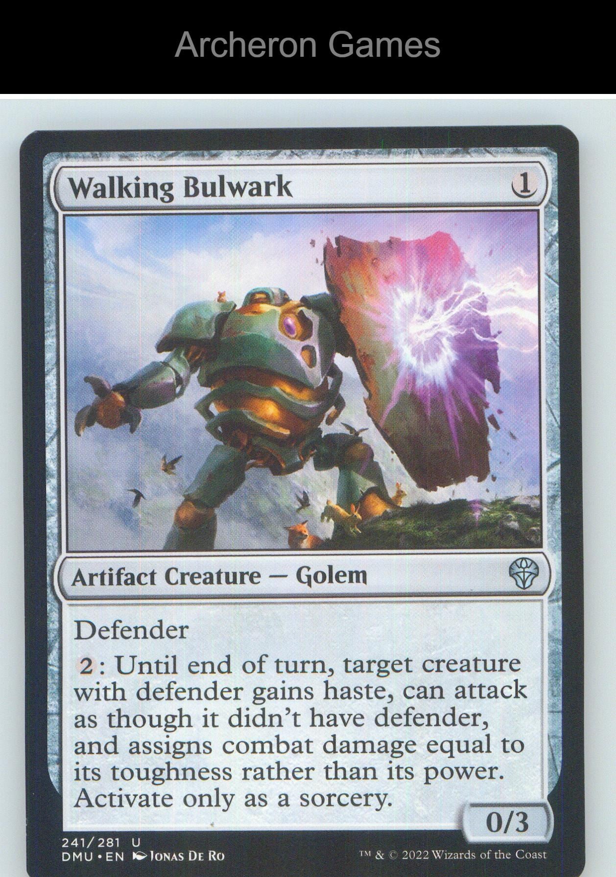 Walking Bulwark DMU 241 UC MTG Card NM/EX+