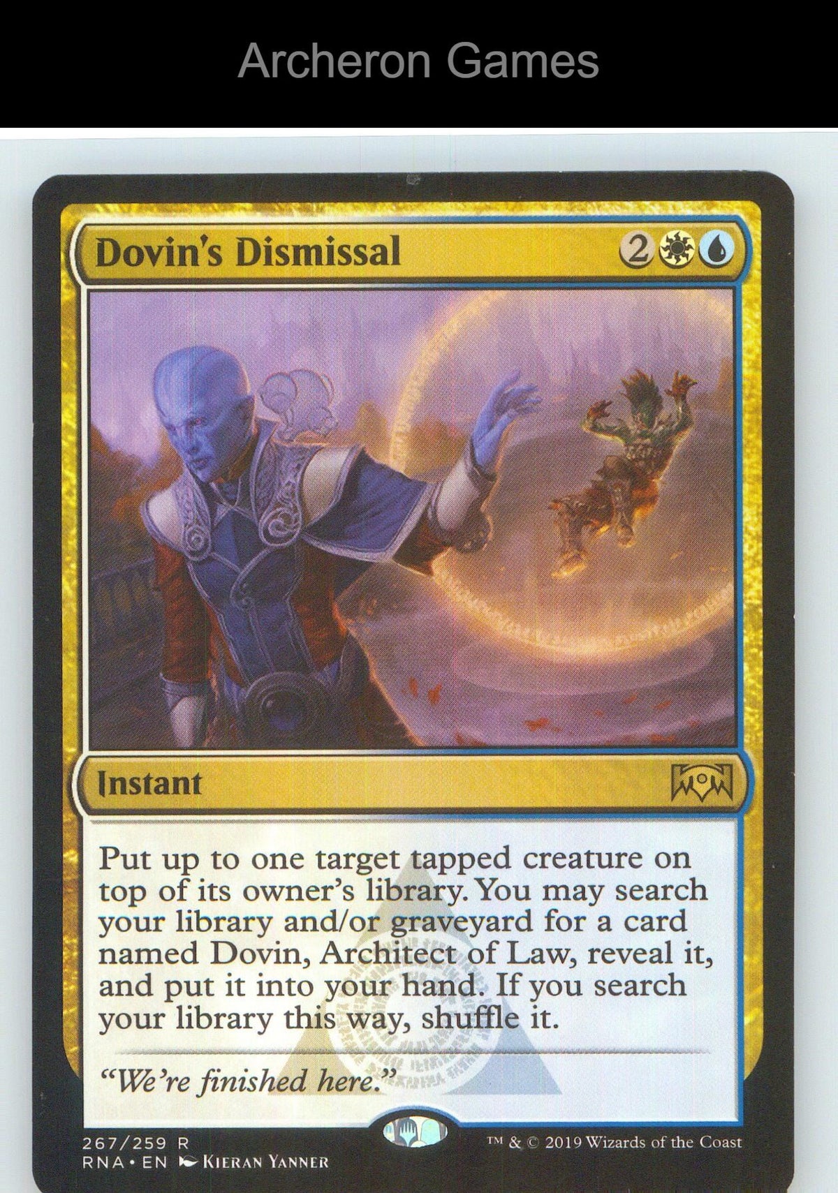 Dovin's Dismissal RNA 267 R MTG Card NM/EX+