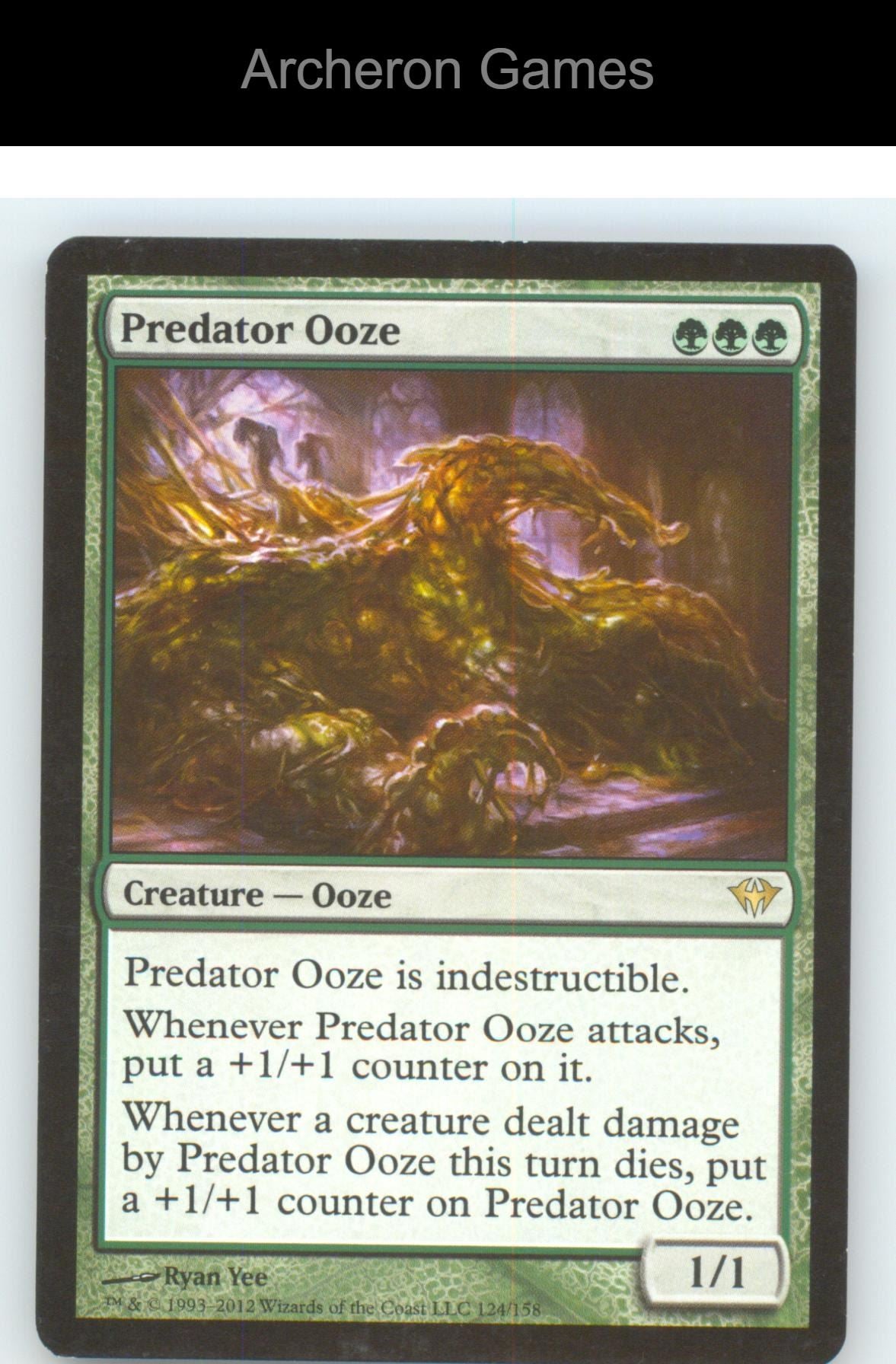 Predator Ooze DKA 124 R MTG Card NM/EX+