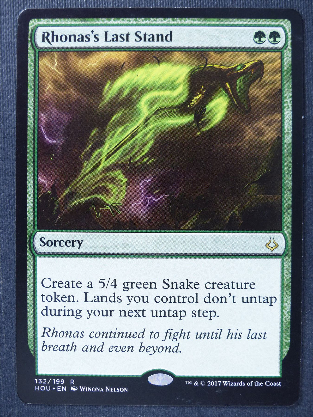 Rhonas's Last Stand - Mtg Magic Card #X3