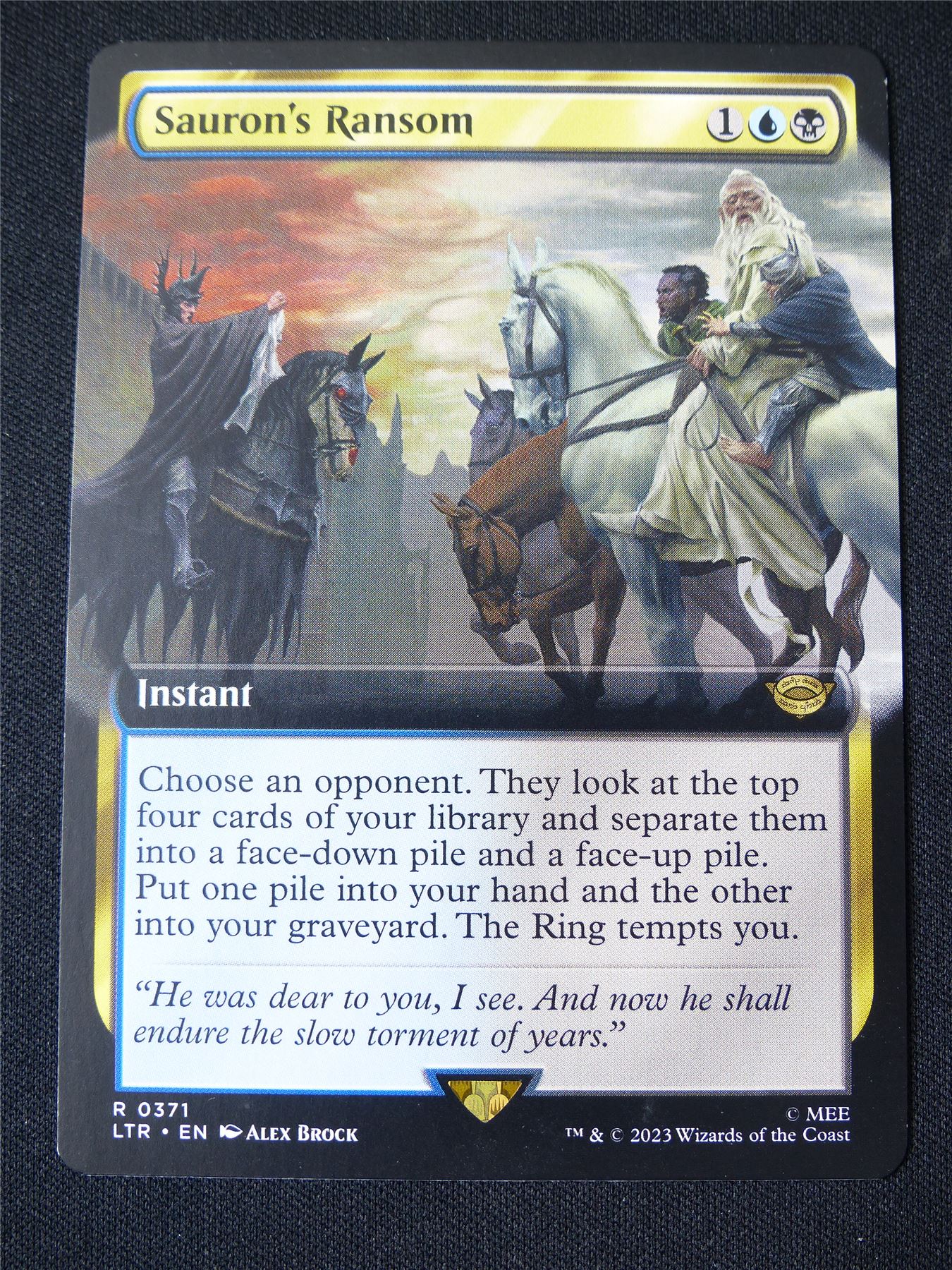 Sauron's Ransom Extended Art - LTR - Mtg Card #23Q Archeron Sauron's Ransom Extended Art - LTR - Mtg Card #23Q Archeron