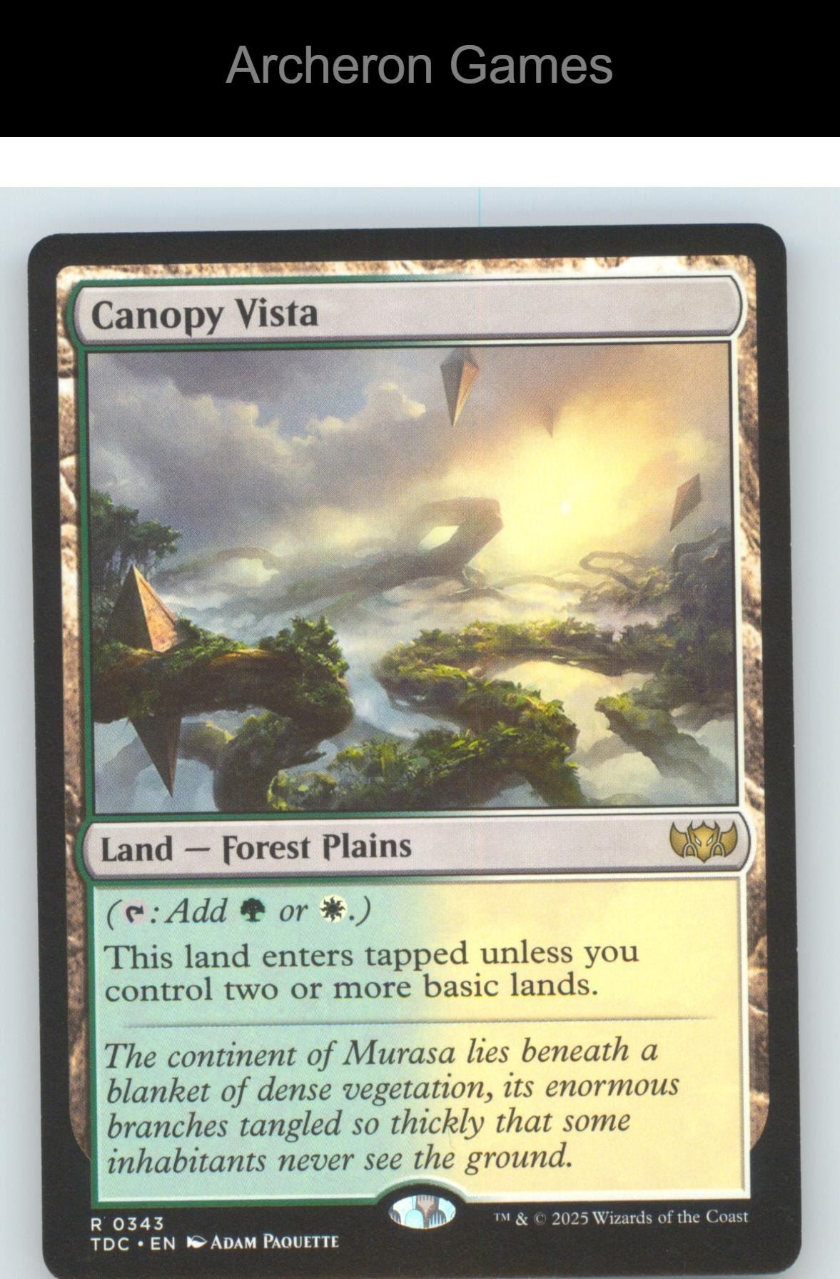 Canopy Vista TDC 343 R MTG Card NM/EX+