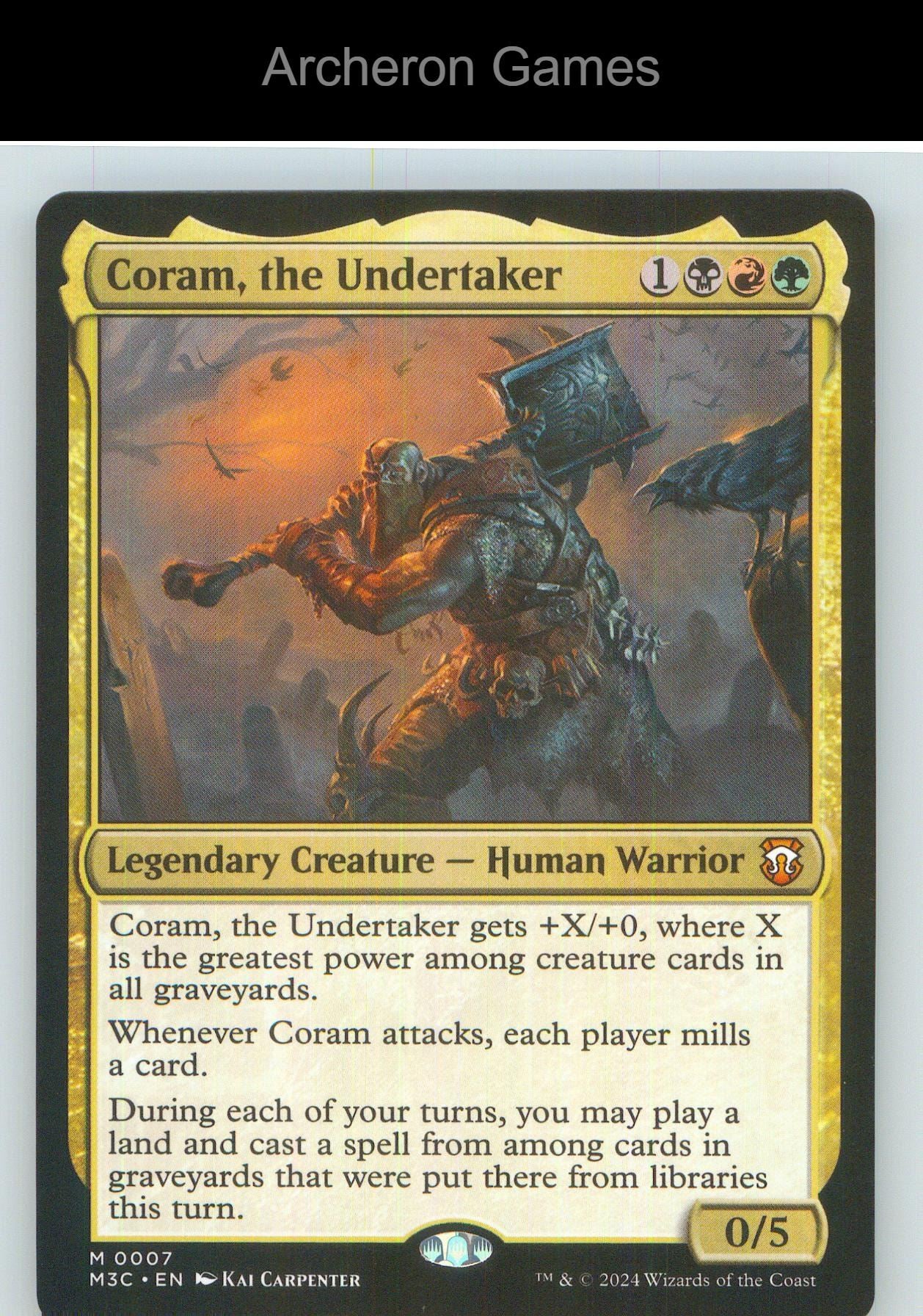 Coram, the Undertaker 7 Mythic MTG Card NM/EX+