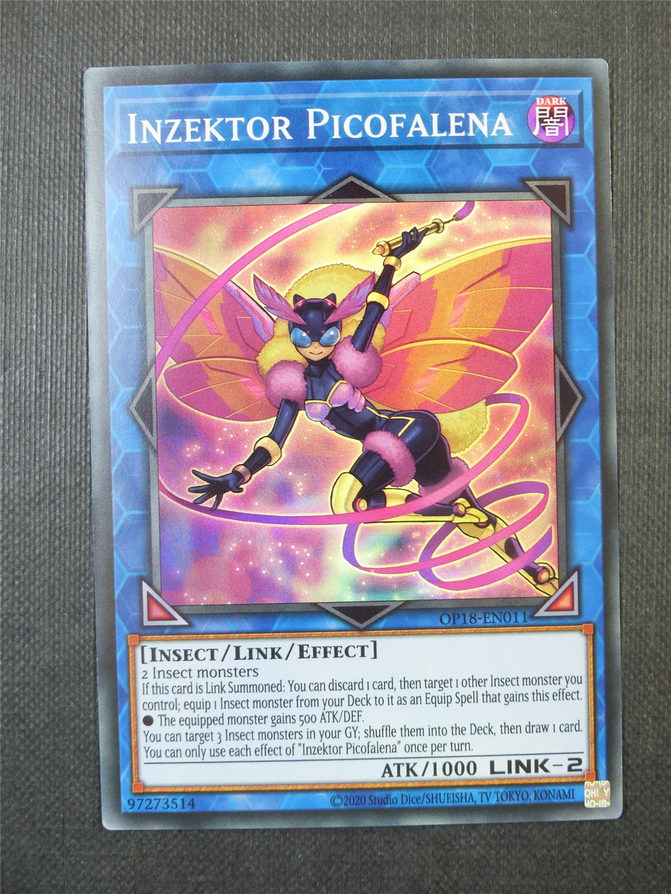 Inzektor Picofalena OP18 Super Rare - Yugioh Card #9RM Archeron Inzektor Picofalena OP18 Super Rare - Yugioh Card #9RM Archeron