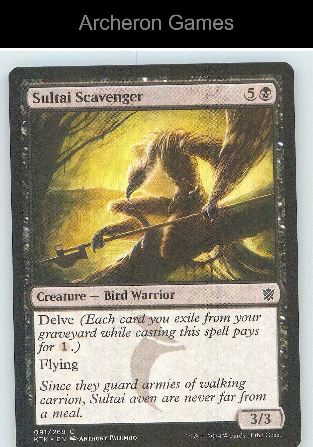 Sultai Scavenger KTK 91 C MTG Card NM/EX+