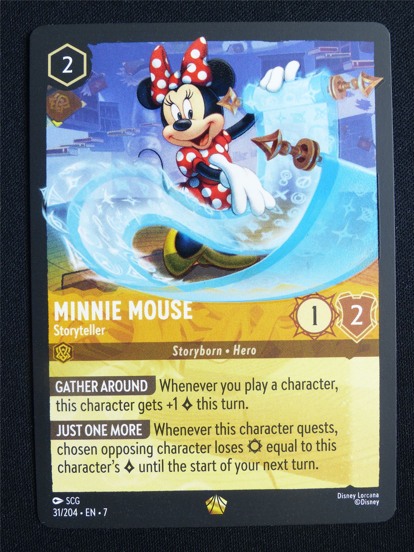 Minnie Mouse Storyteller 31/204 - Lorcana Card #13G
