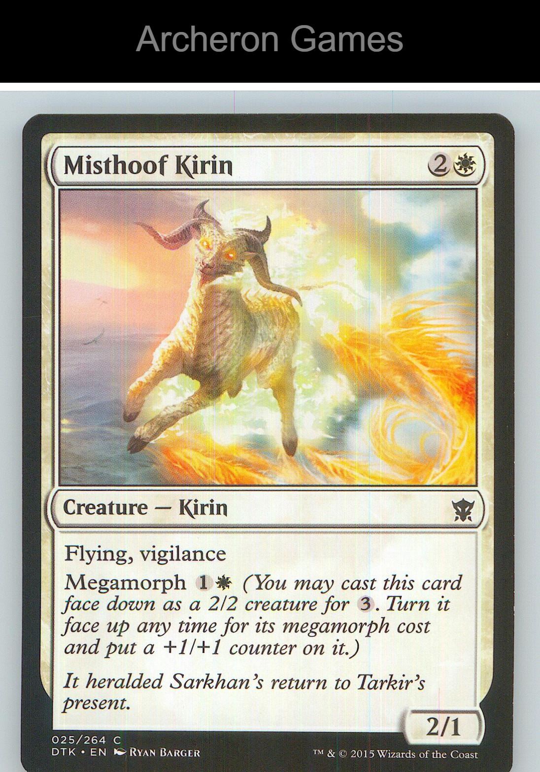 Misthoof Kirin DTK 25 C MTG Card NM/EX+