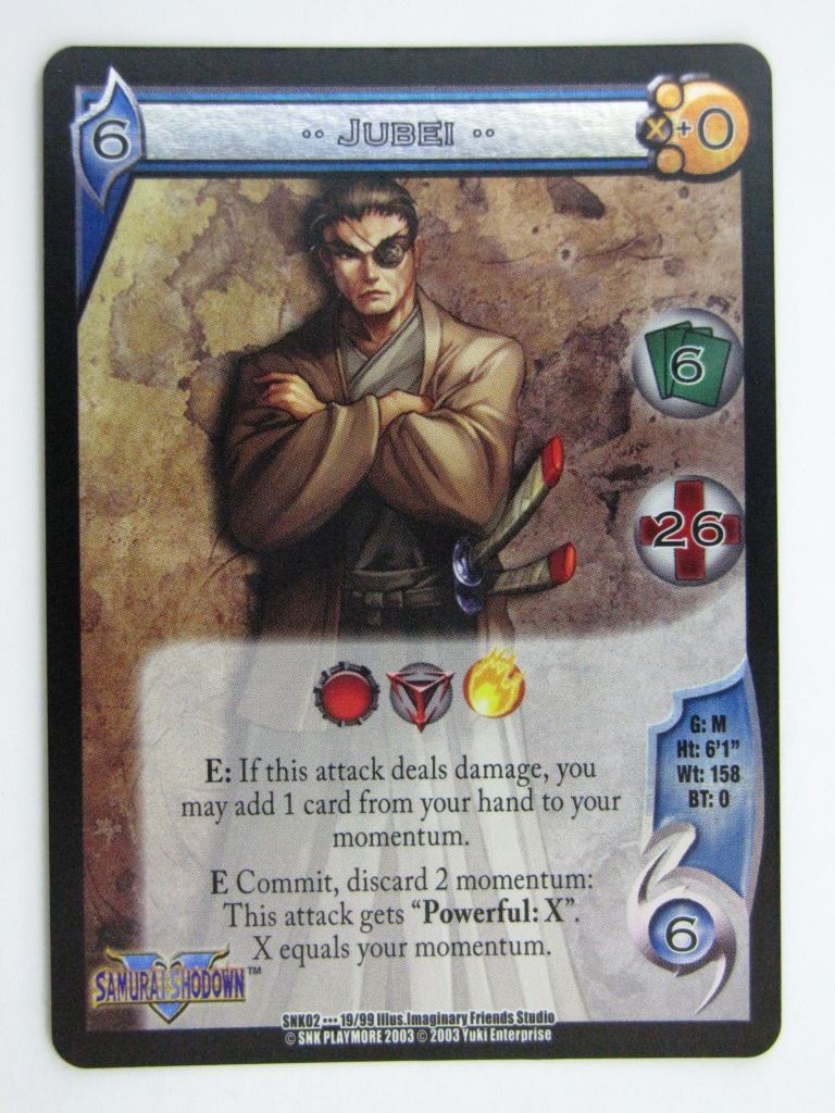 UFS Cards: JUBEI 19/99 RARE FOIL # 28G97