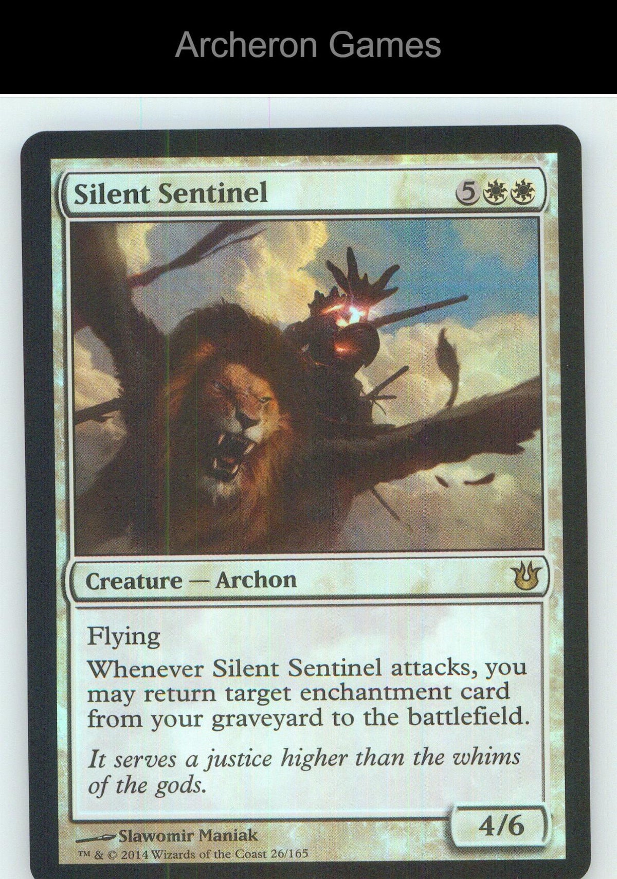 Silent Sentinel BNG 26 R MTG Card NM/EX+ Foil