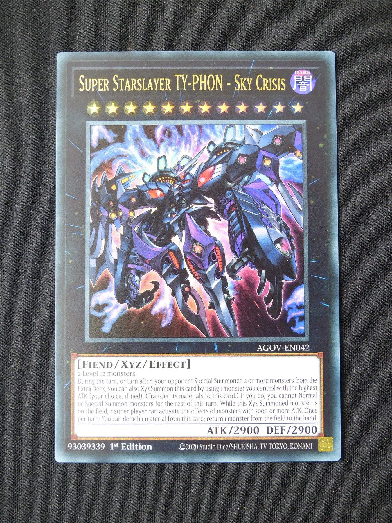 Super Starslayer TY-PHON - Sky Crisis AGOV Ultra Rare - 1st ed Yugioh Card #3KO