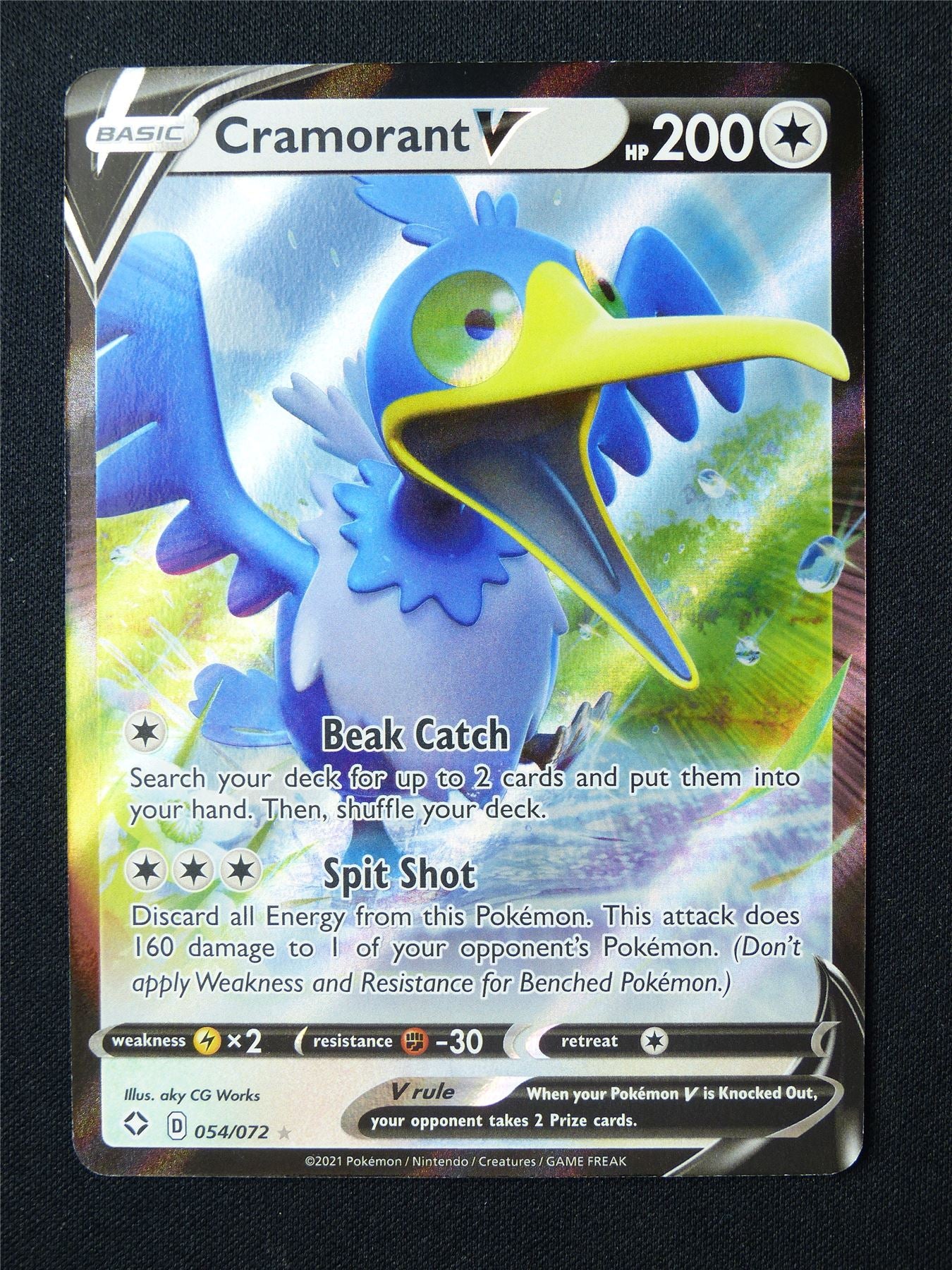 Cramorant V 054/072 Holo - Pokemon Card #6MG