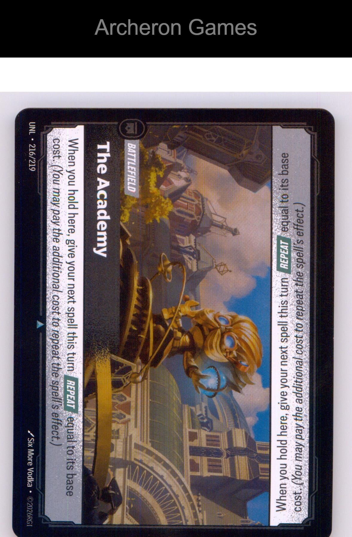 The Academy UNL 216/219 UC Unleashed Riftbound Card
