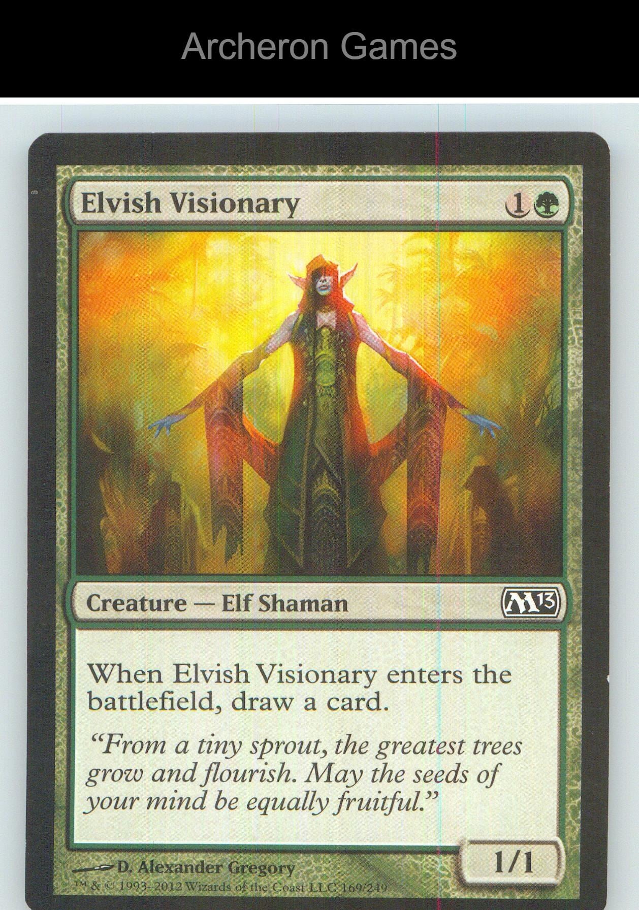 Elvish Visionary M13 169 C MTG Card NM/EX+