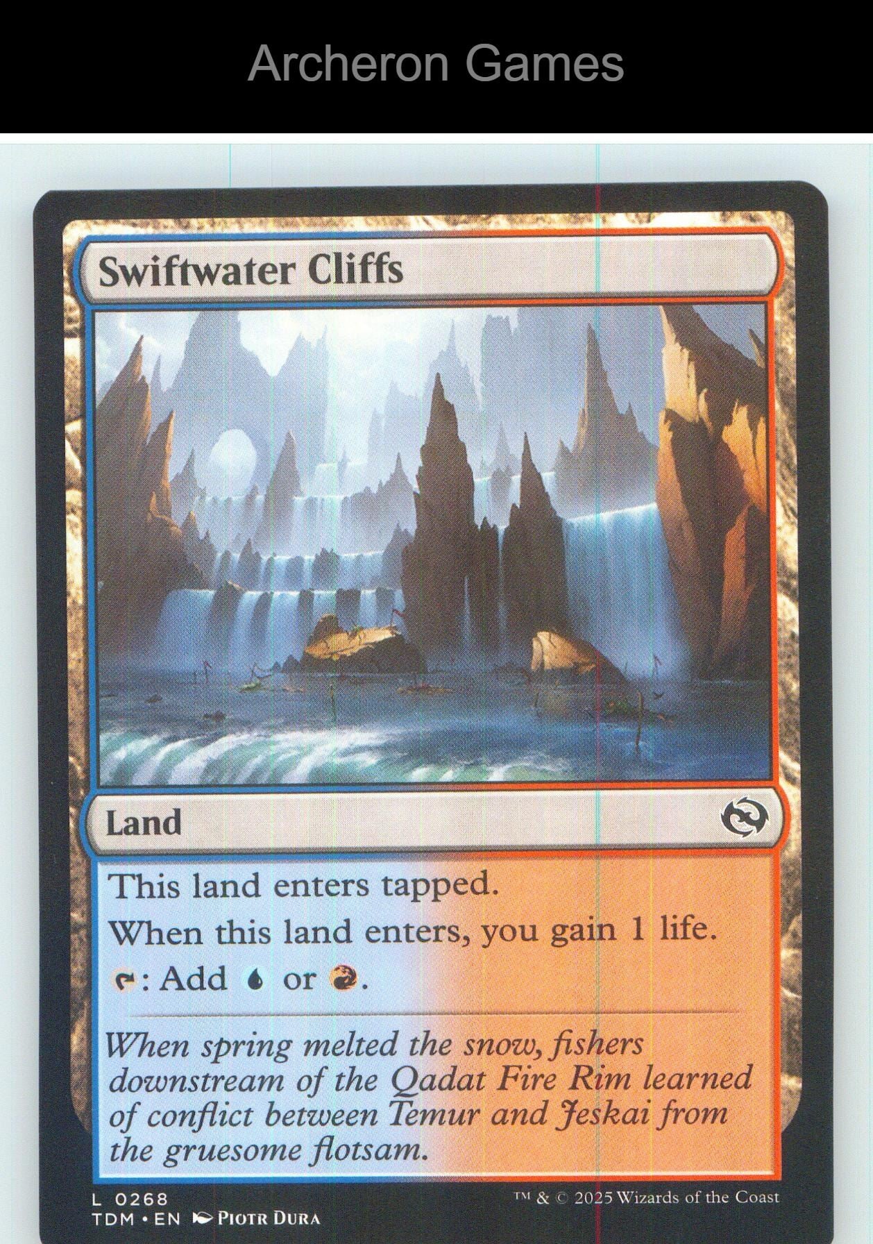 Swiftwater Cliffs TDM 268 Land MTG Card NM/EX+