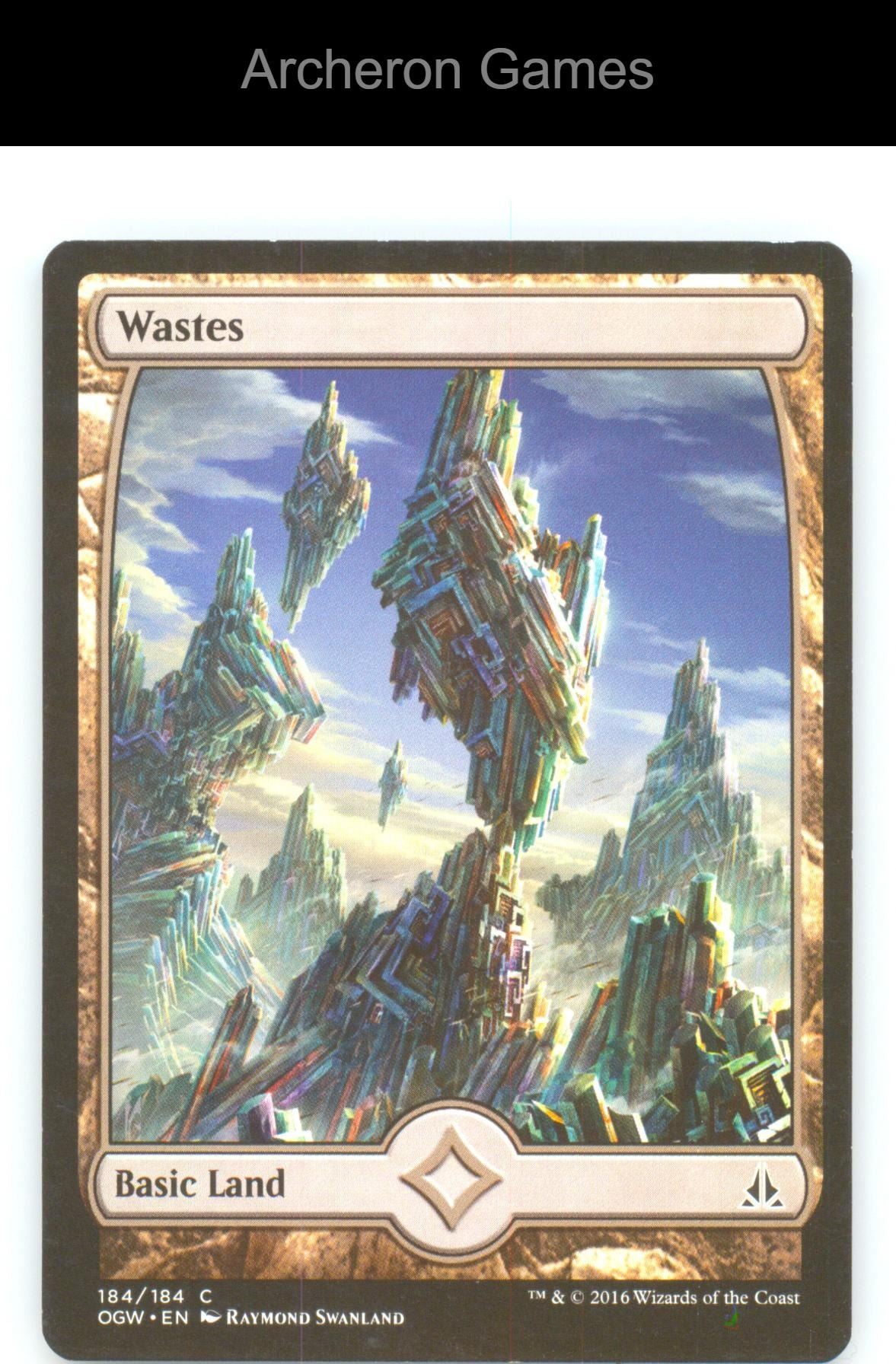 Wastes (184) - Full Art OGW 184 C MTG Card Oath of the Gatewatch