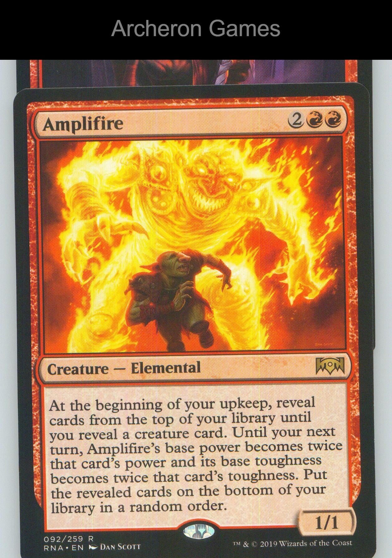 Amplifire RNA 92 R MTG Card NM/EX+