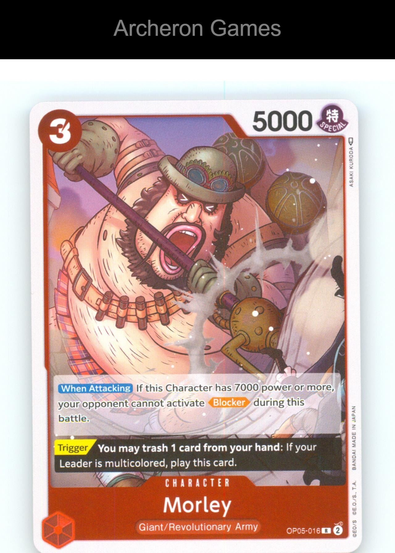 Morley OP05-016 R One Piece Card NM/EX+ Foil