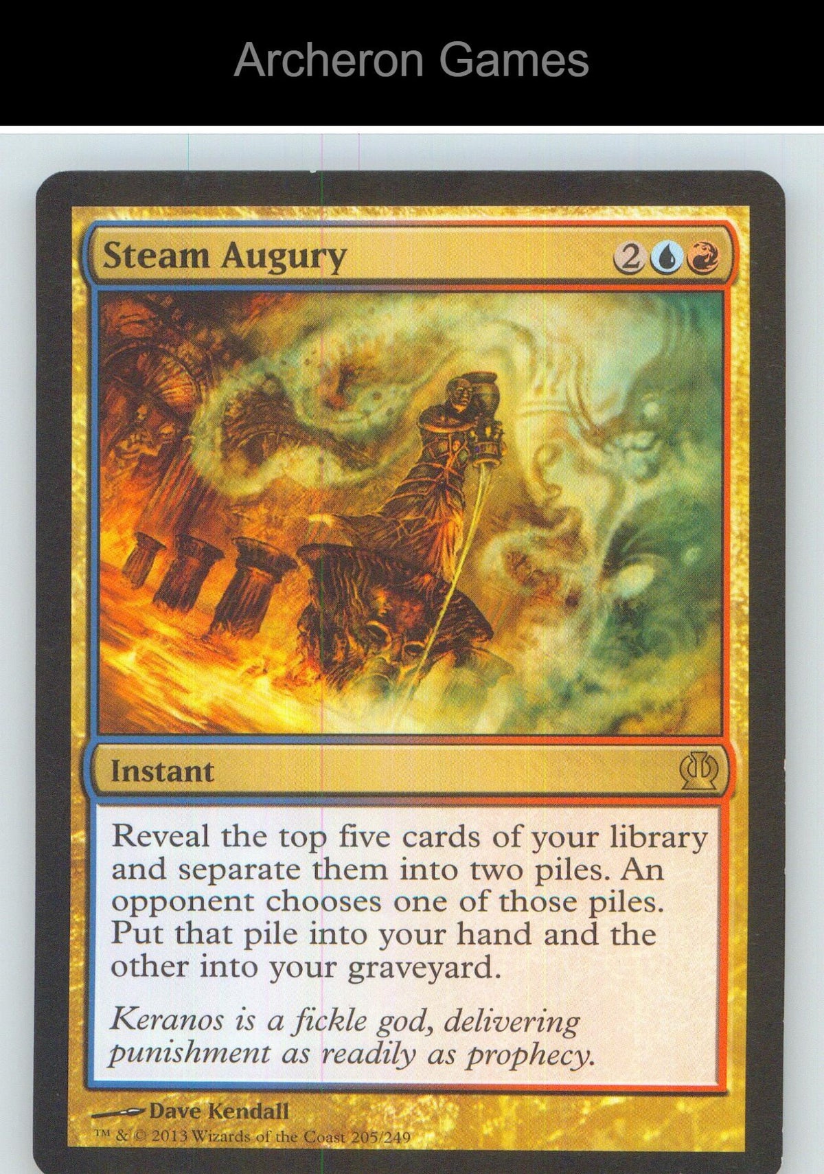 Steam Augury THS 205 R MTG Card NM/EX+