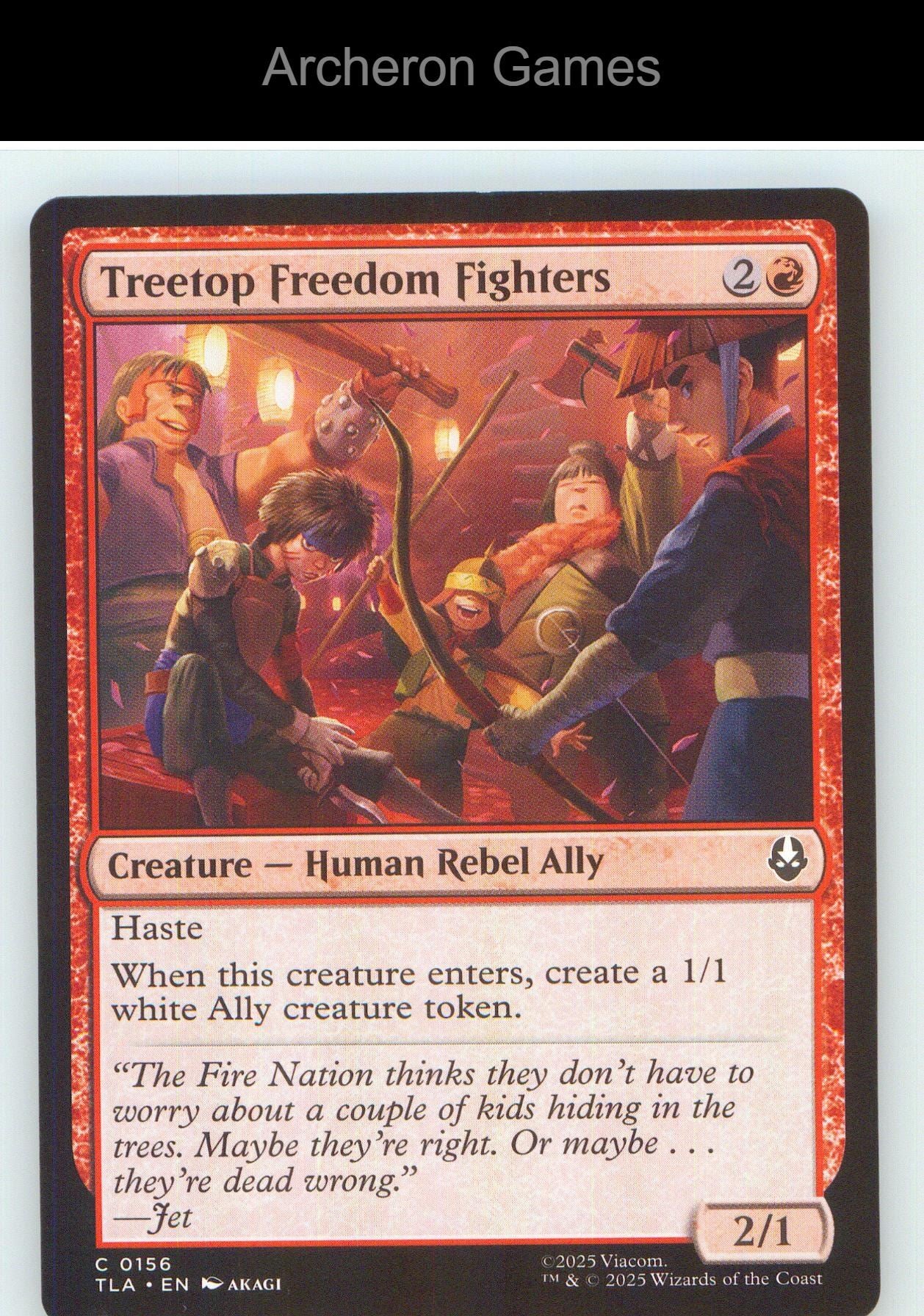 Treetop Freedom Fighters TLA 156 C MTG Card NM/EX+