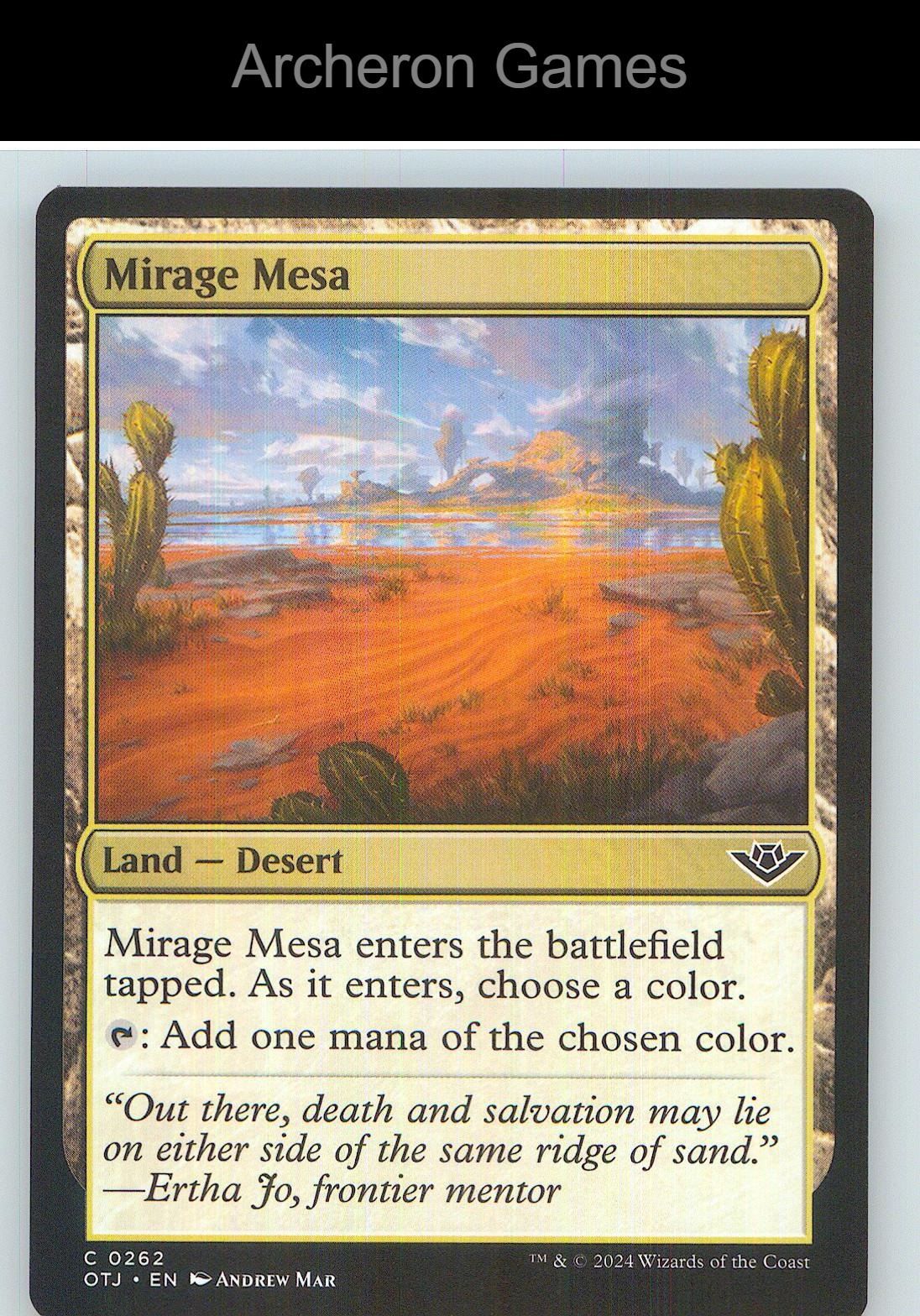 Mirage Mesa OTJ 262 C MTG Card NM/EX+