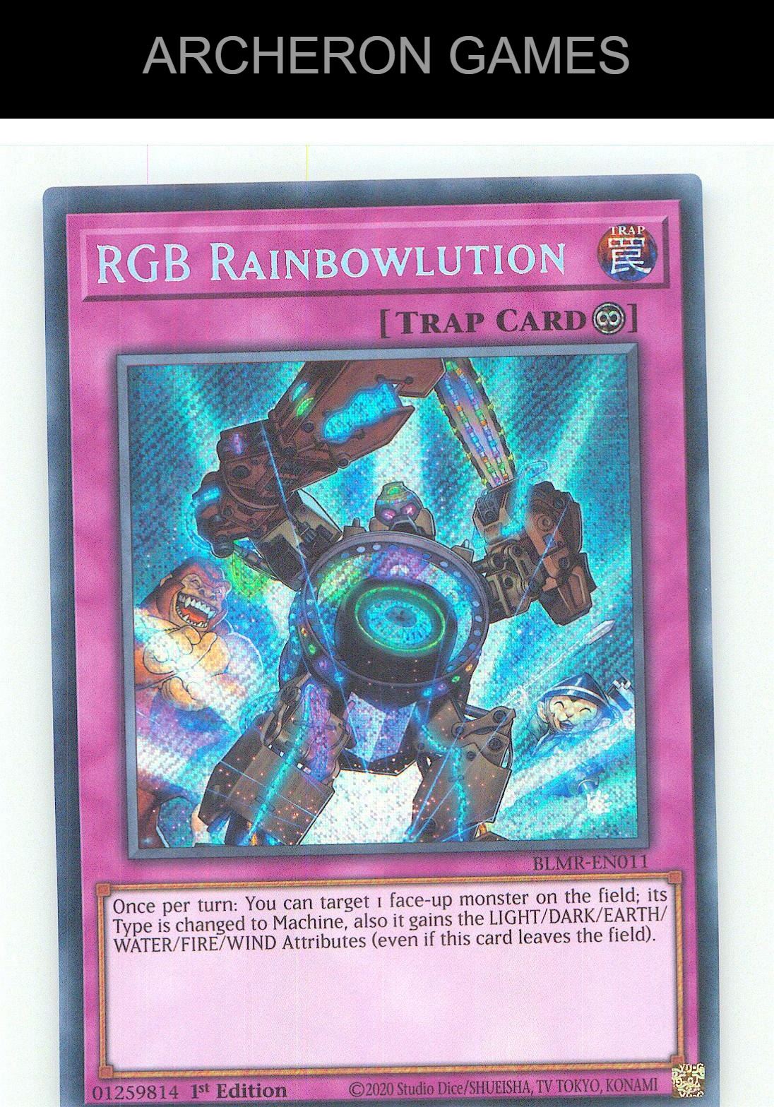 RGB Rainbowlution SEC YUGIOH Card 1st Edition