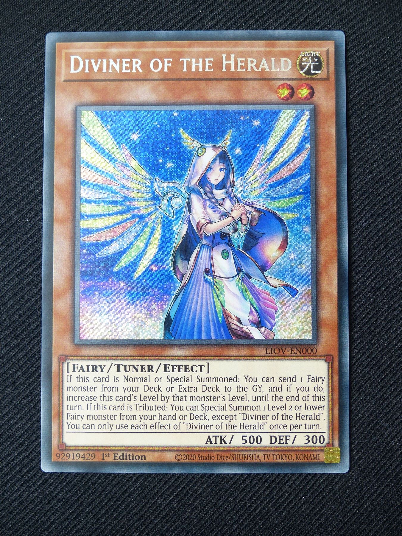 Diviner of the Herald LIOV Secret Rare - 1st ed Yugioh Card #1V1