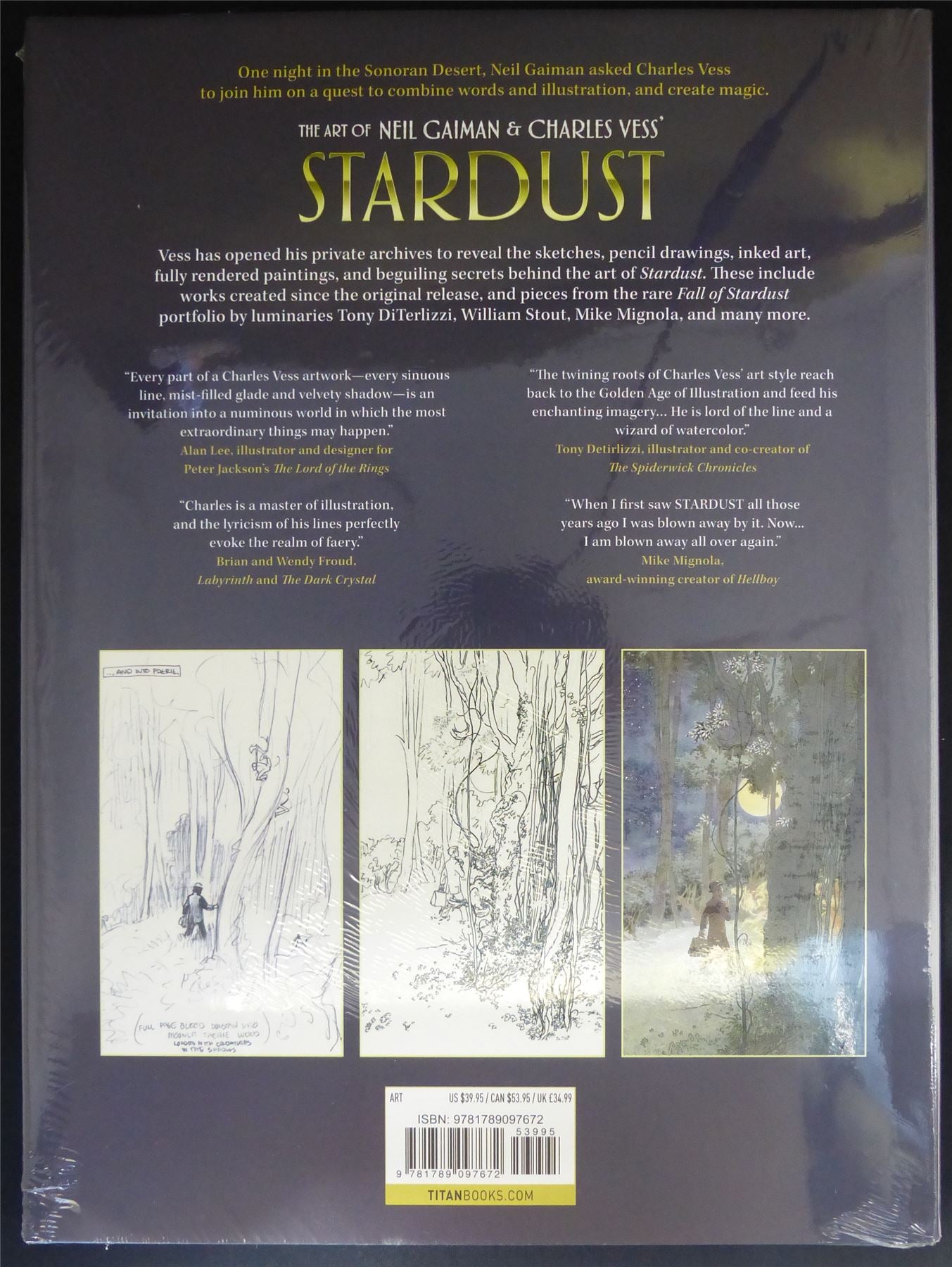 The Art of Neil Gaiman & Charles Vess' Stardust: An Informal History Gift Book - Titan Hardback #4P