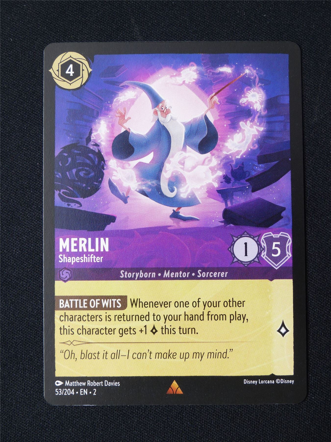 Merlin 53/204 - Lorcana Card #3C9 Archeron Merlin 53/204 - Lorcana Card #3C9 Archeron