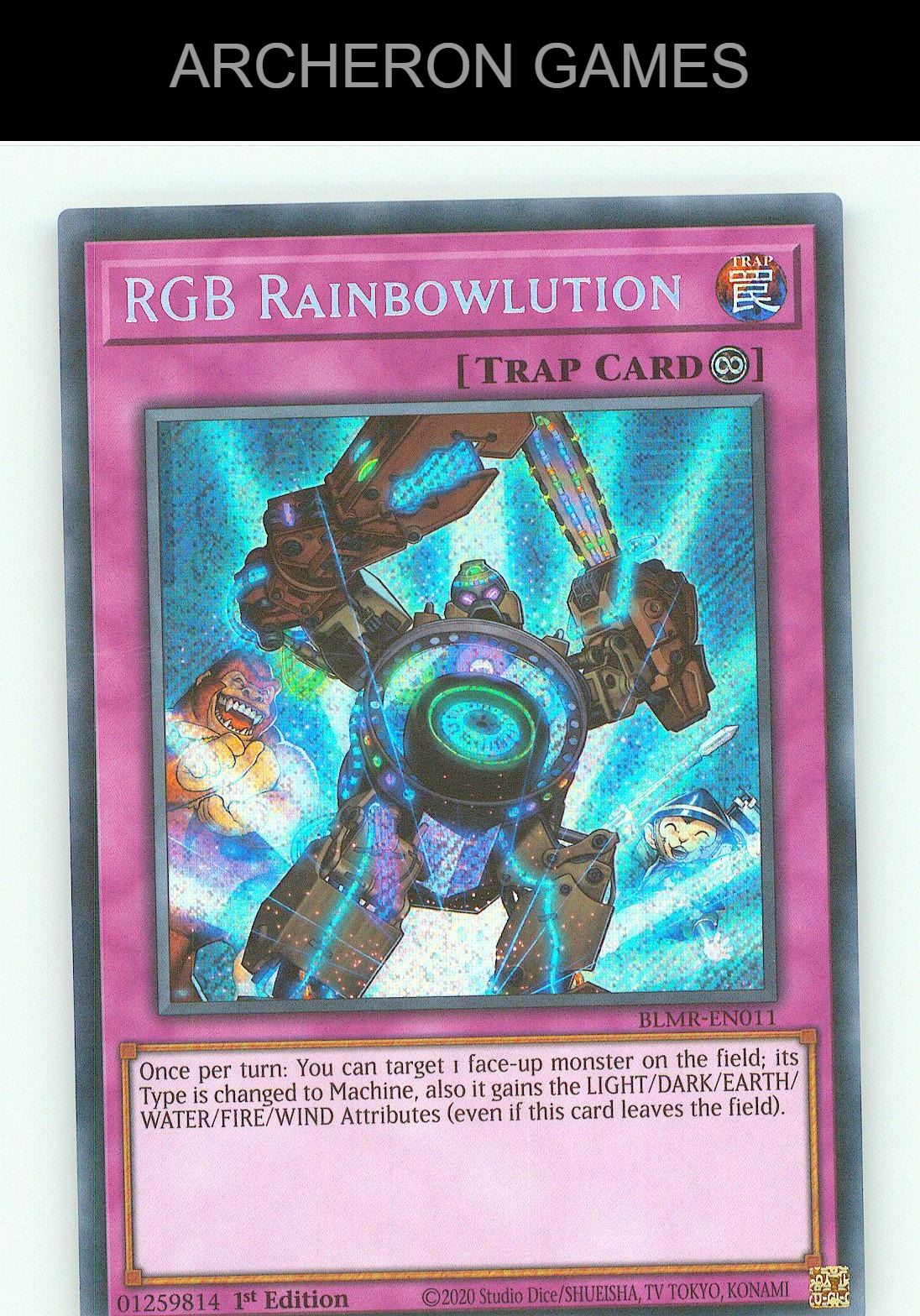 RGB Rainbowlution SEC YUGIOH Card 1st Edition