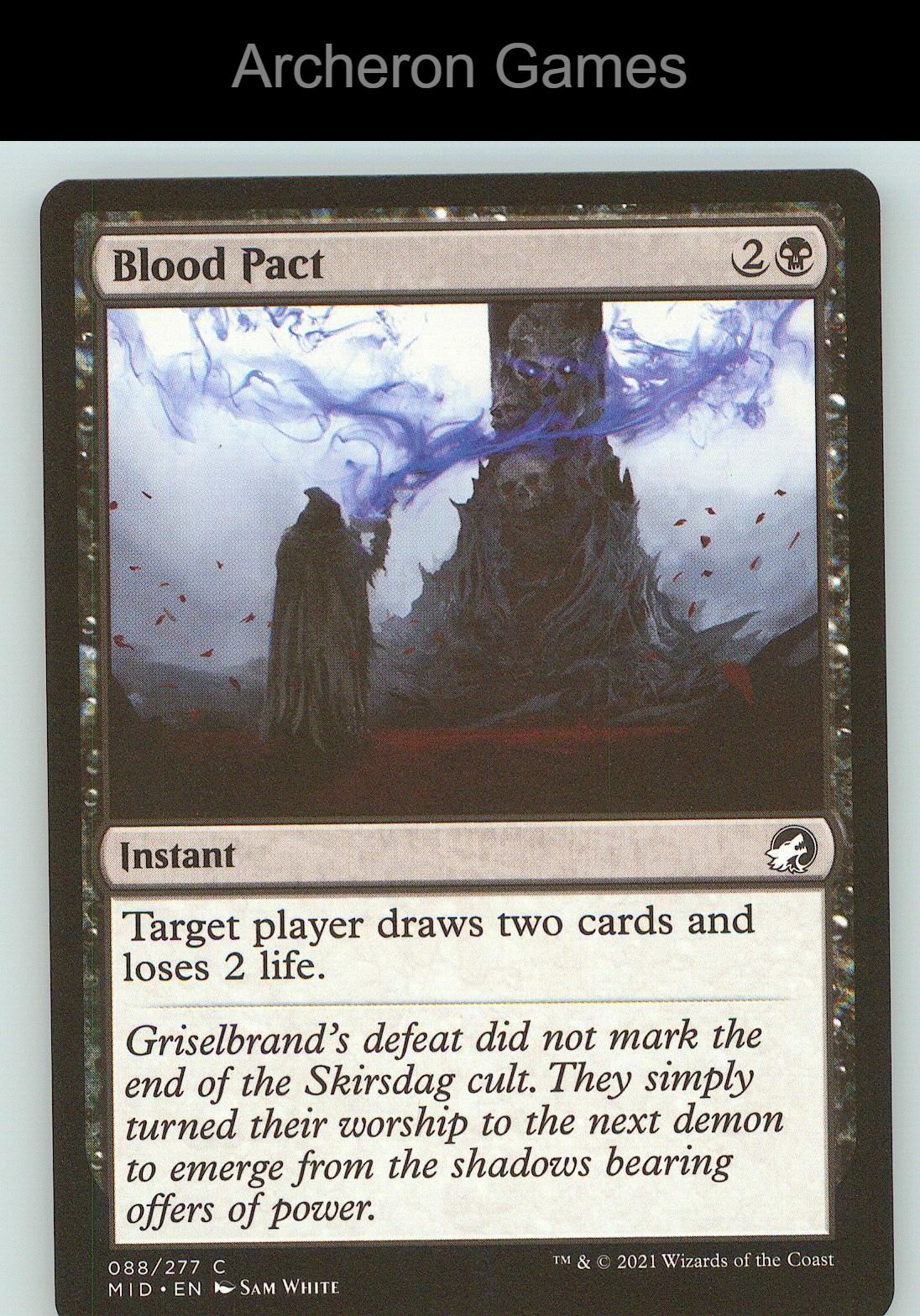 Blood Pact MID 88 C MTG Card NM/EX+