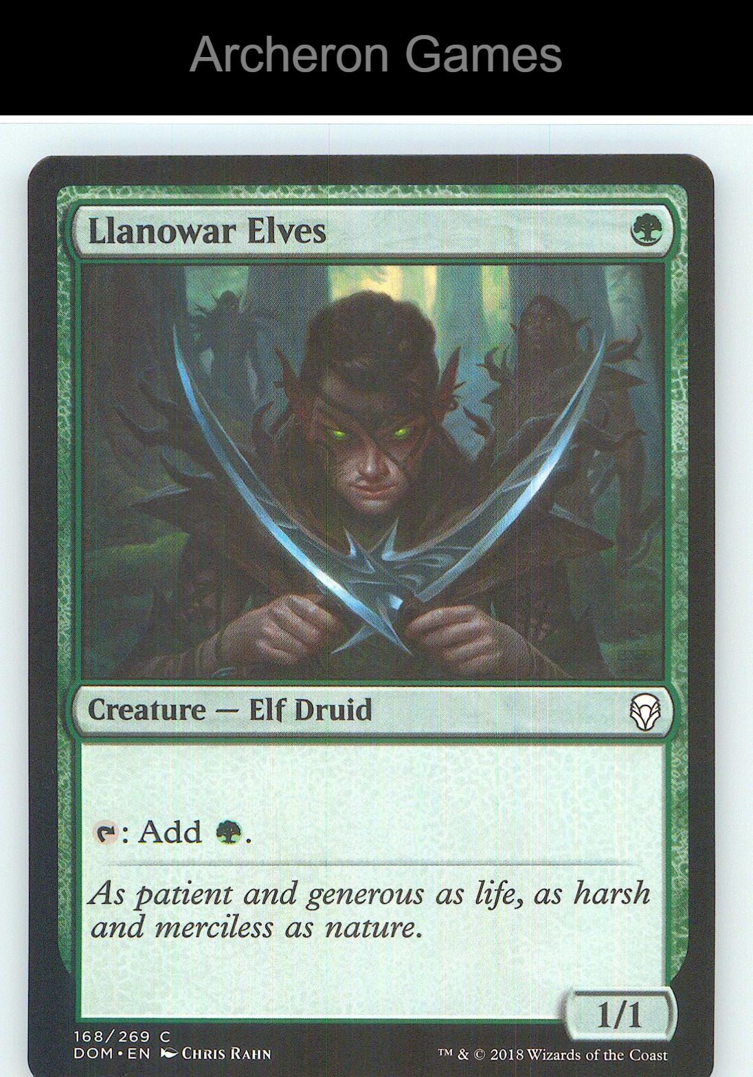 Llanowar Elves DOM 168 C MTG Card NM/EX+