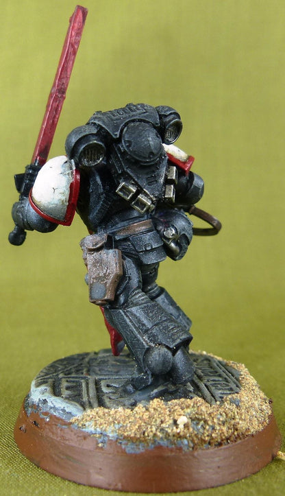 Kitbashed Lieutenant - Black Templars - Painted - Warhammer AoS 40k #WC