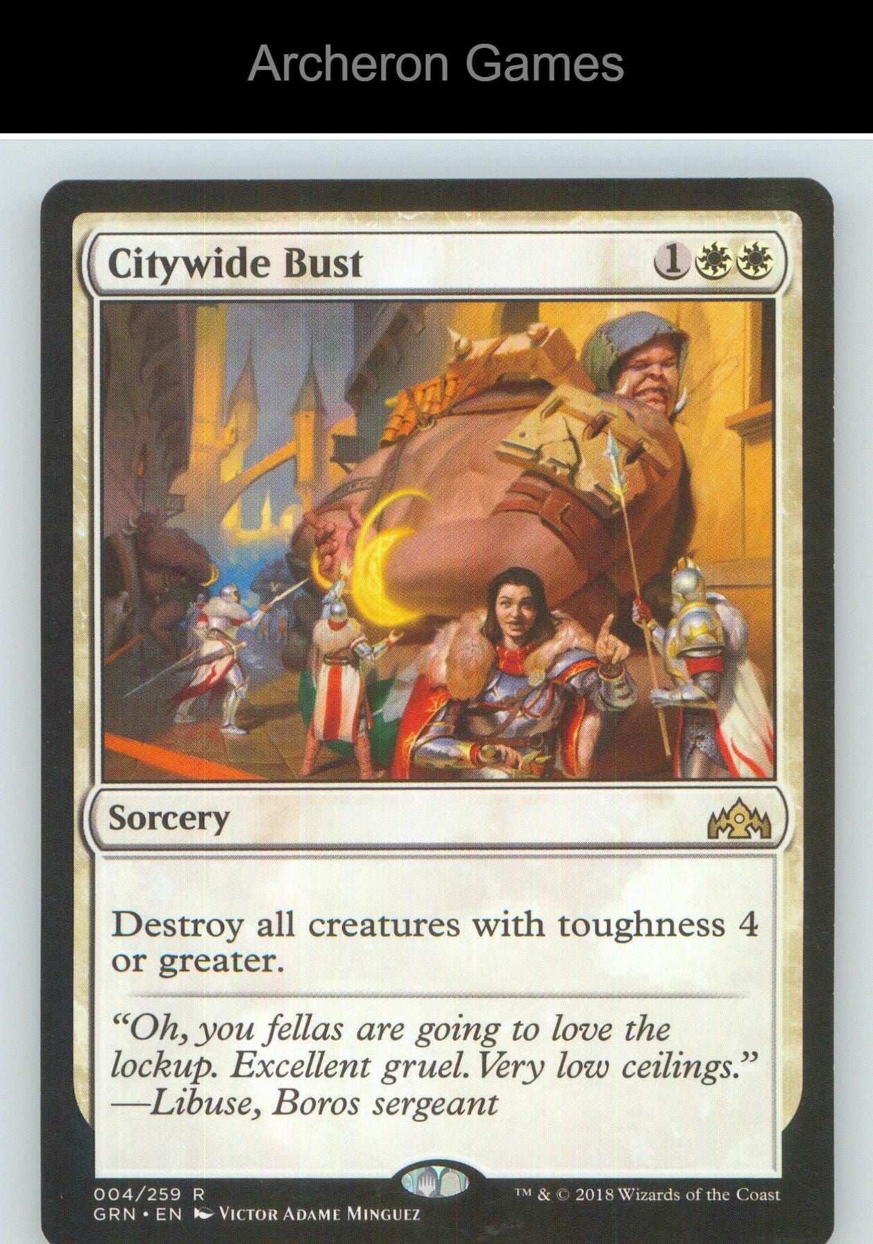 Citywide Bust GRN 4 R MTG Card NM/EX+