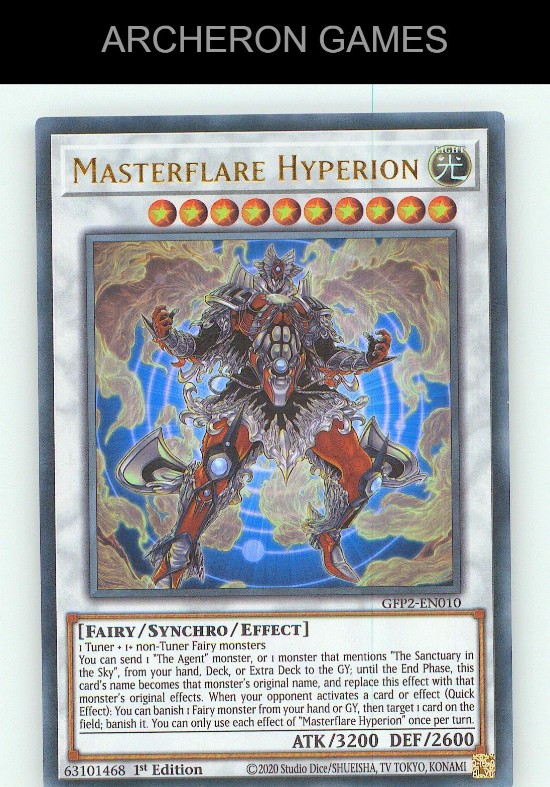 Masterflare Hyperion UR YUGIOH Card 1st Edition