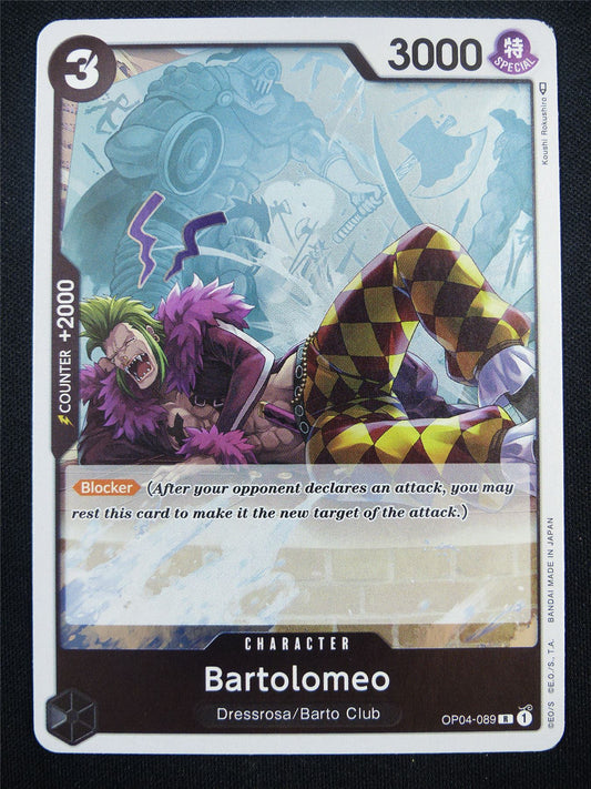 Bartolomoe OP04-089 R - One Piece Card #1VO